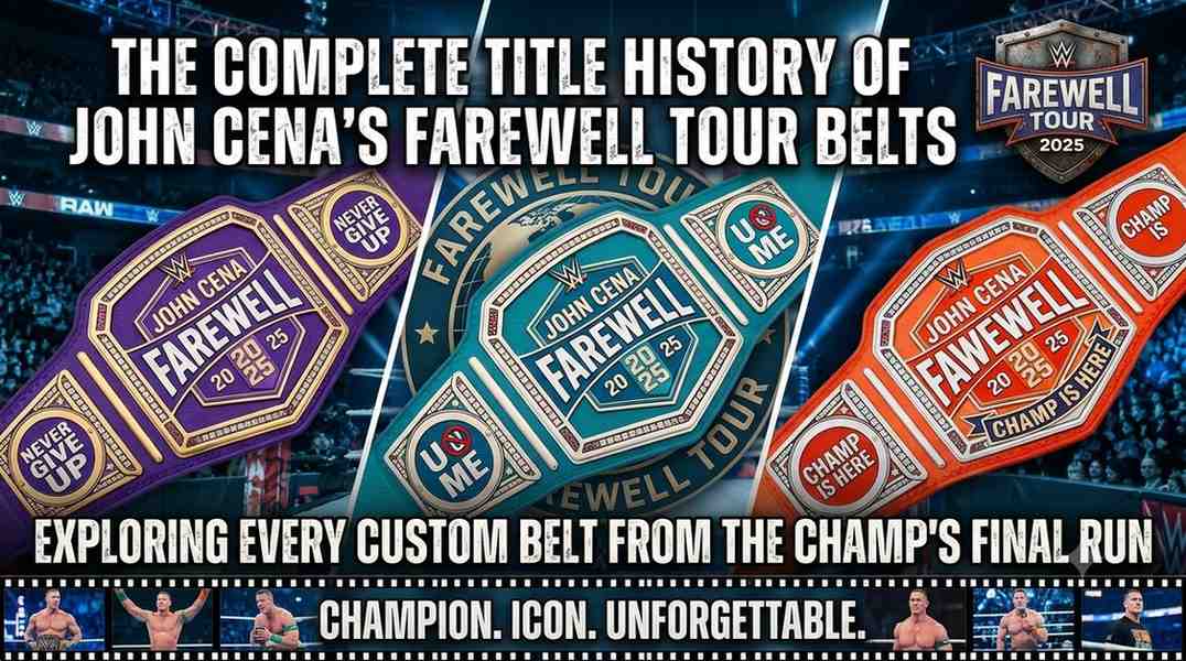 John Cena's Farewell Tour Belts: A Complete Title History