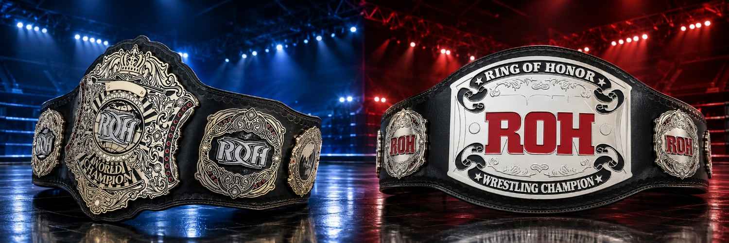 ROH Championship Belts - Custom Replica Titles