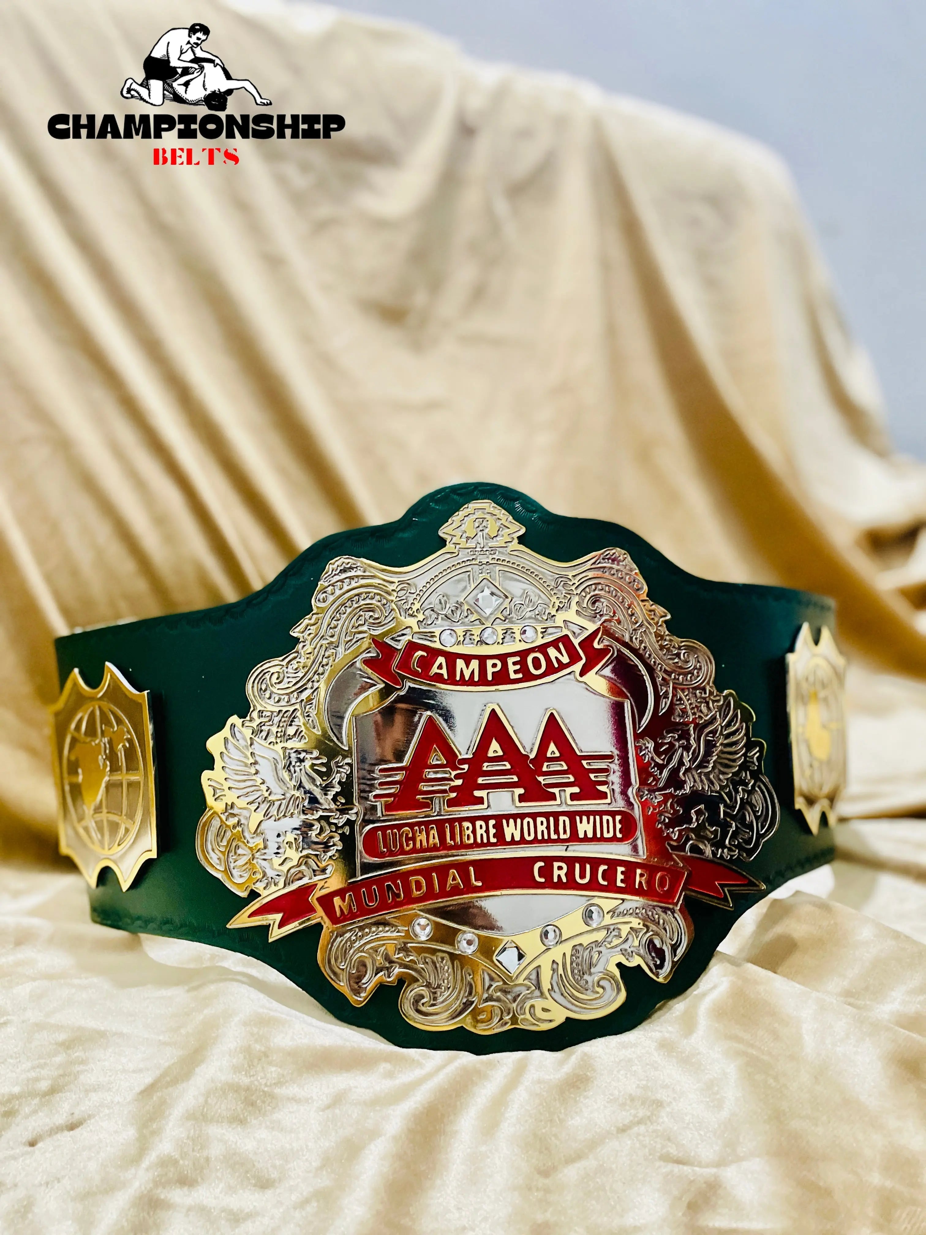 The AAA World Cruiserweight Championship Replica Title Belt