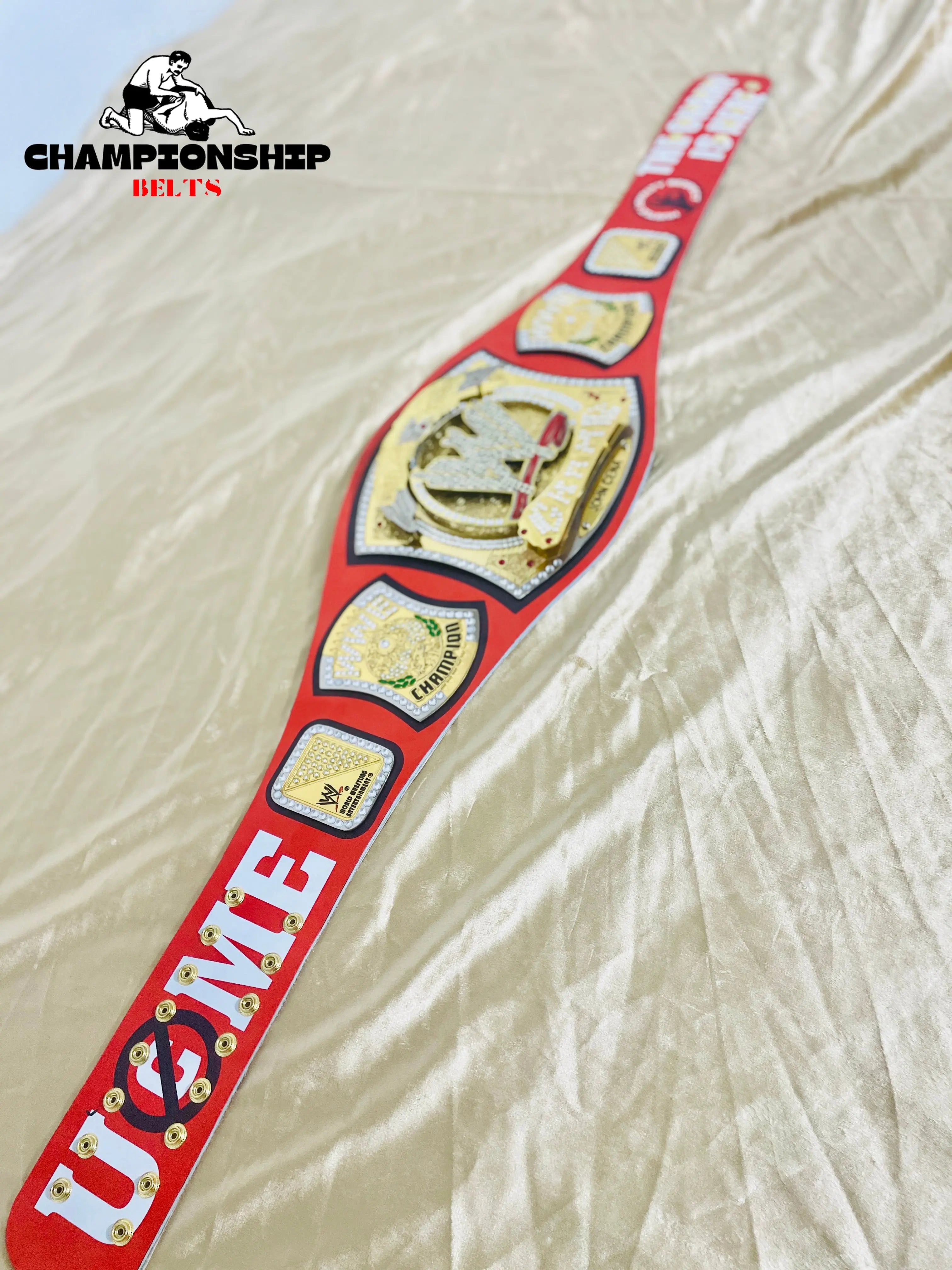 John Cena Spinner World Heavywieght Wrestling replica Title Belt