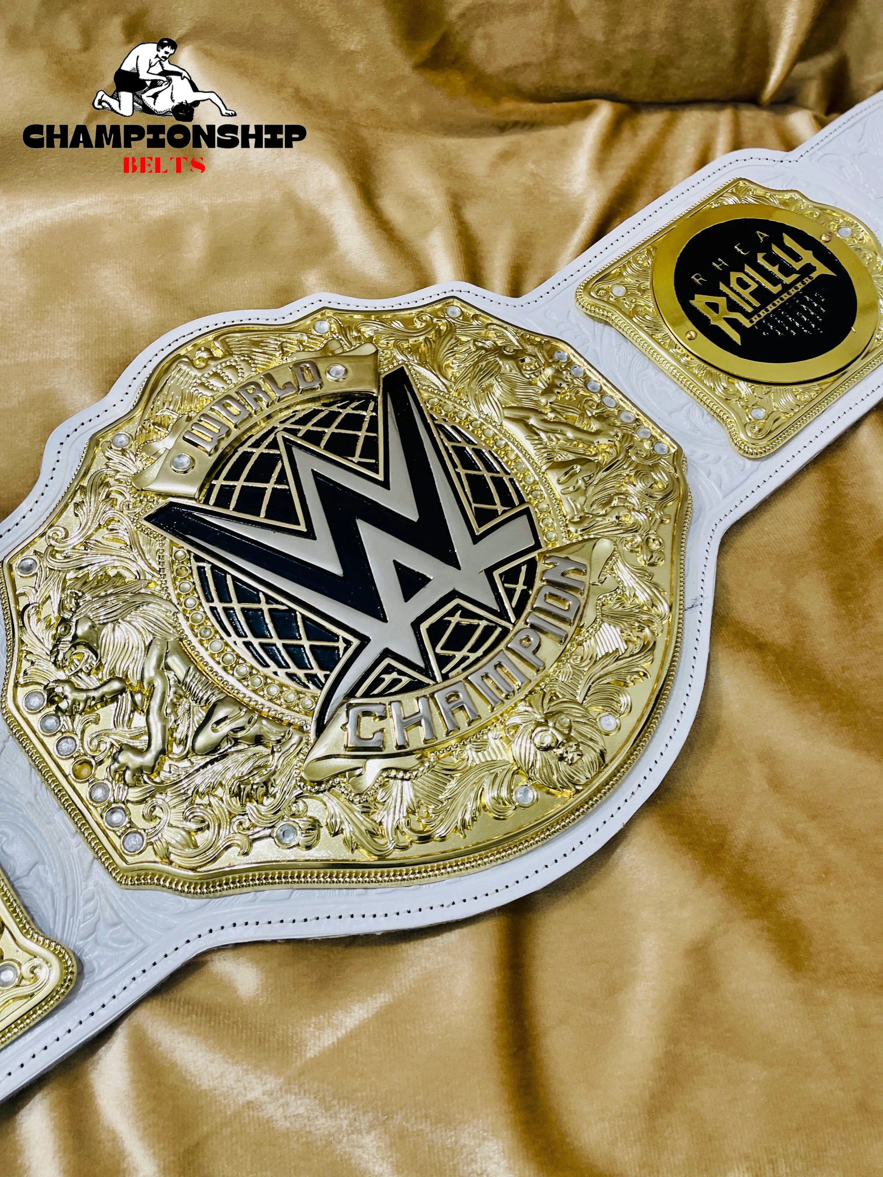 New World Heavyweight Championship Replica Title Belt – White Strap