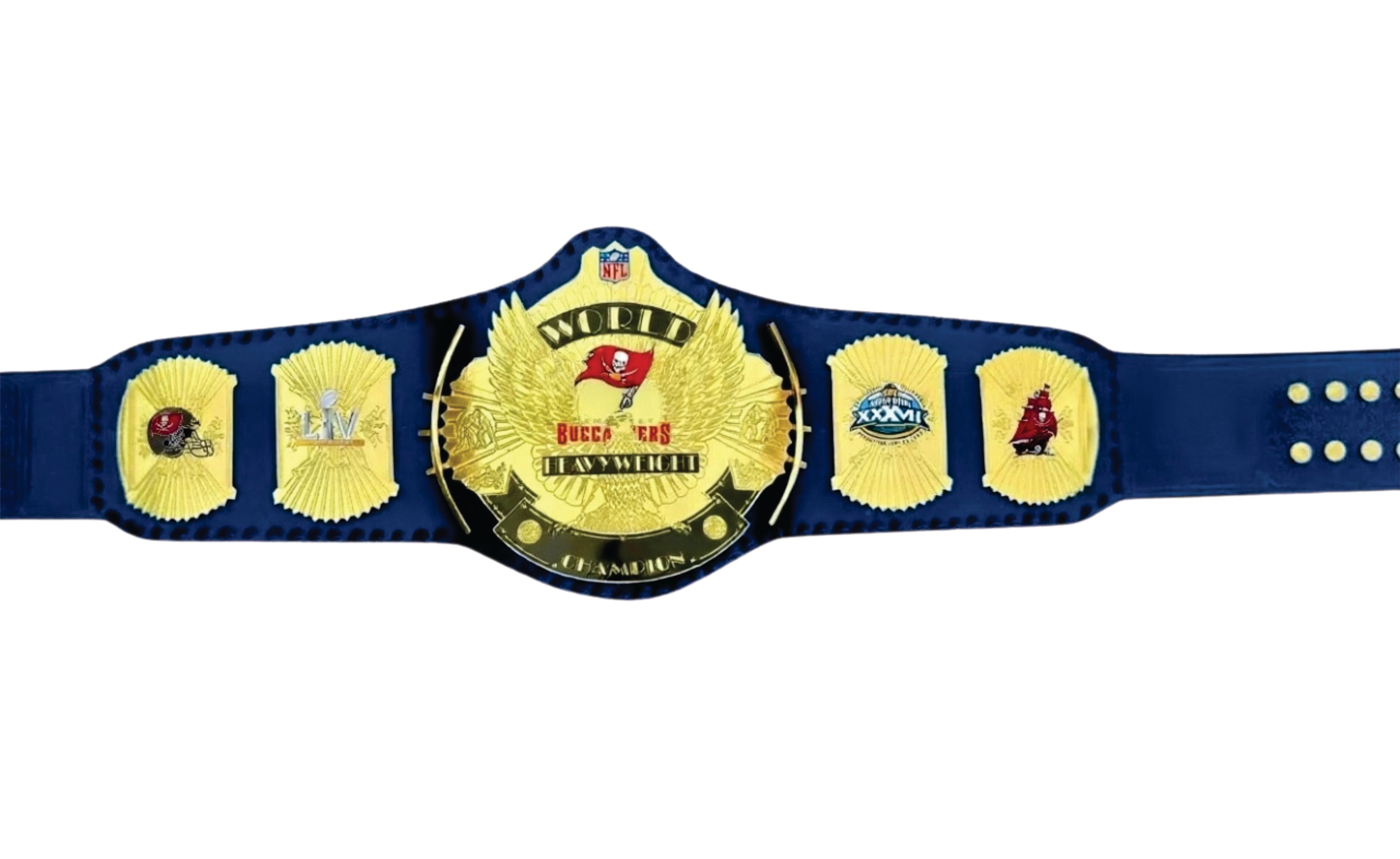 Tampa Bay Buccaneers Legacy TitileChampionship Belt Blue Strap
