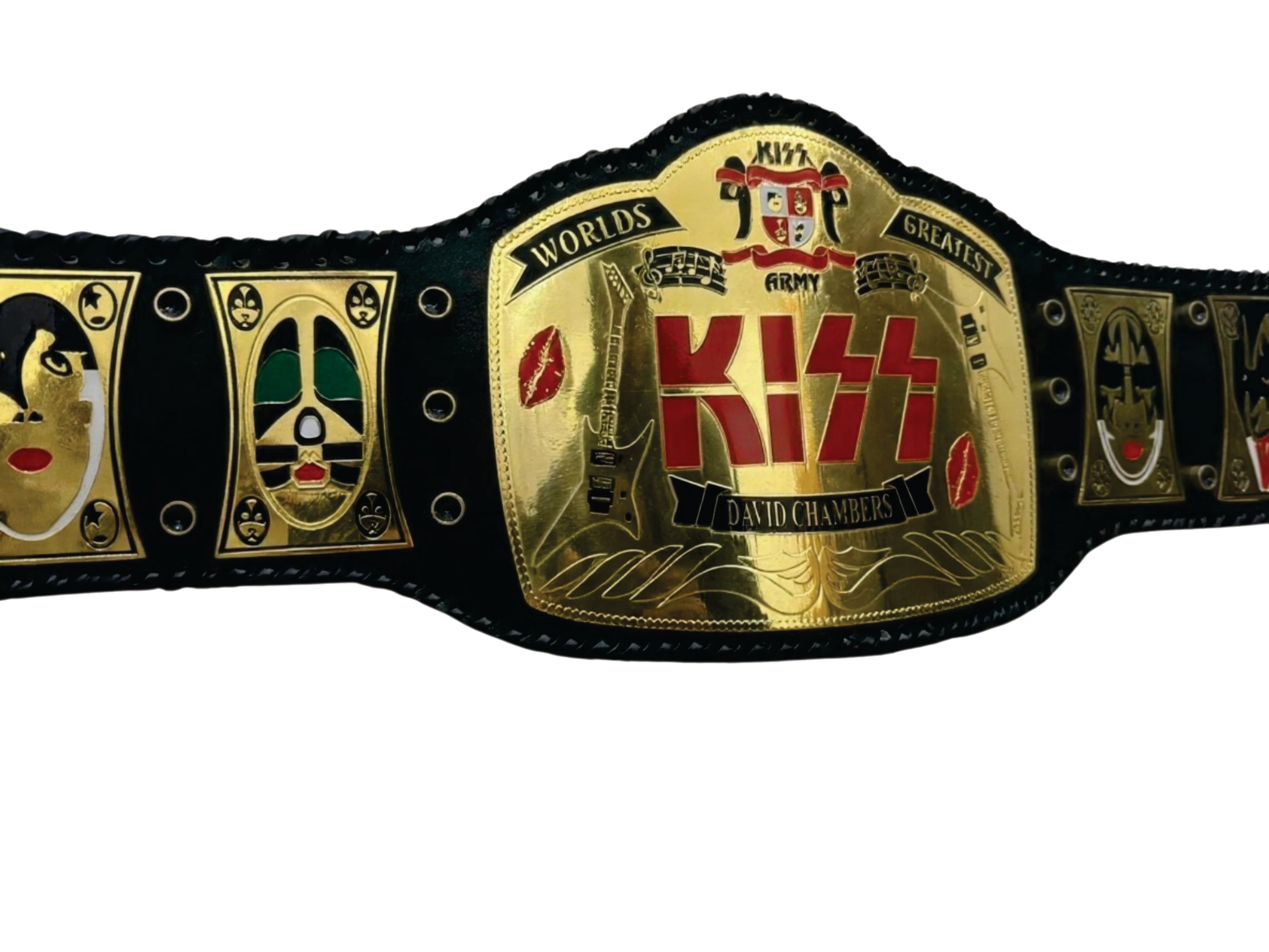 Worlds Greatest Kiss Rock Band Champion Belt