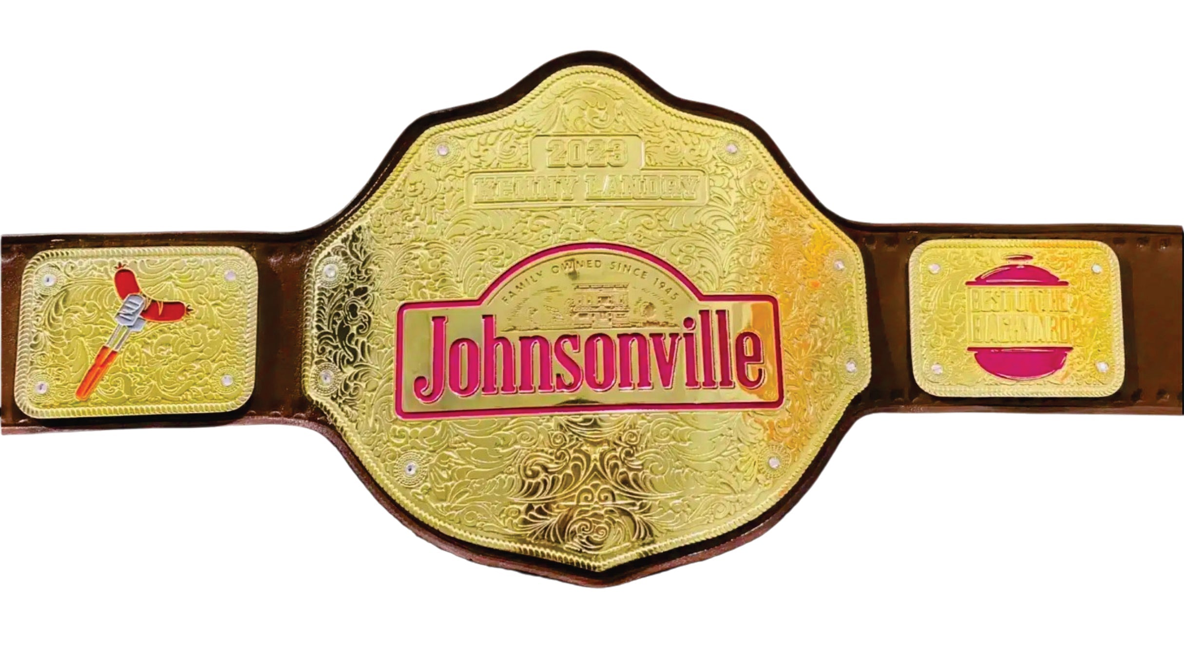 Custom Johnsonville Sausage World Championship Wrestling Belt