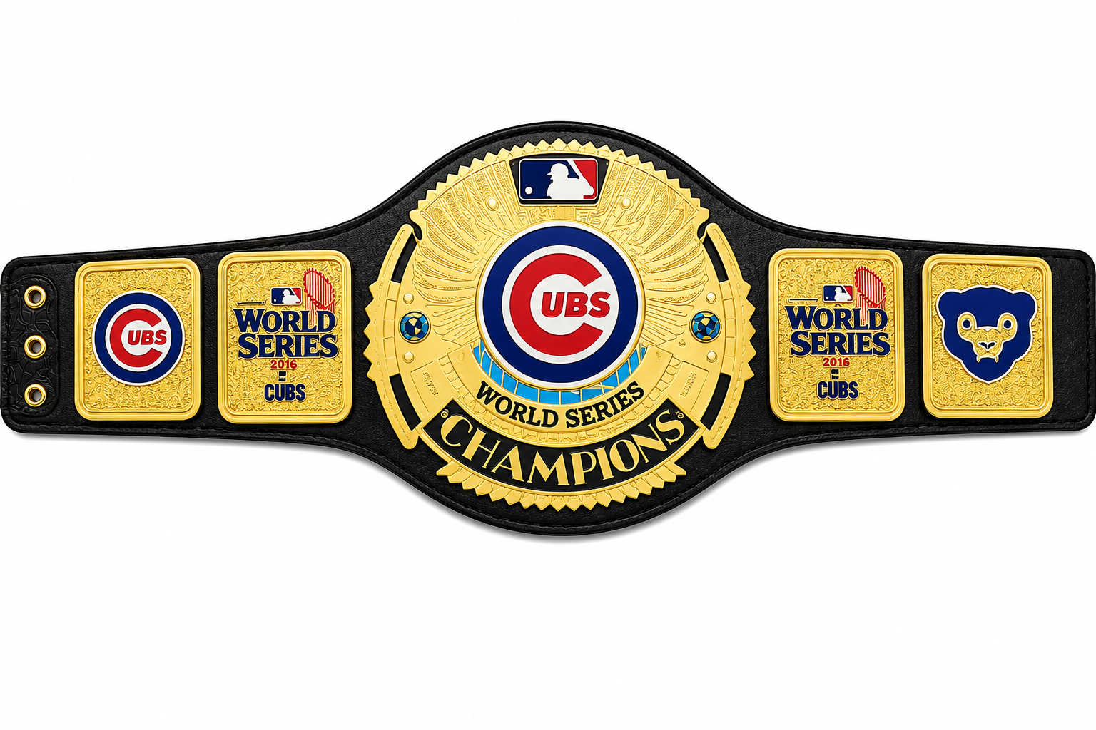 Custom Chicago Cubs UBS team World Championship Belt Adult Size 2MM Brass
