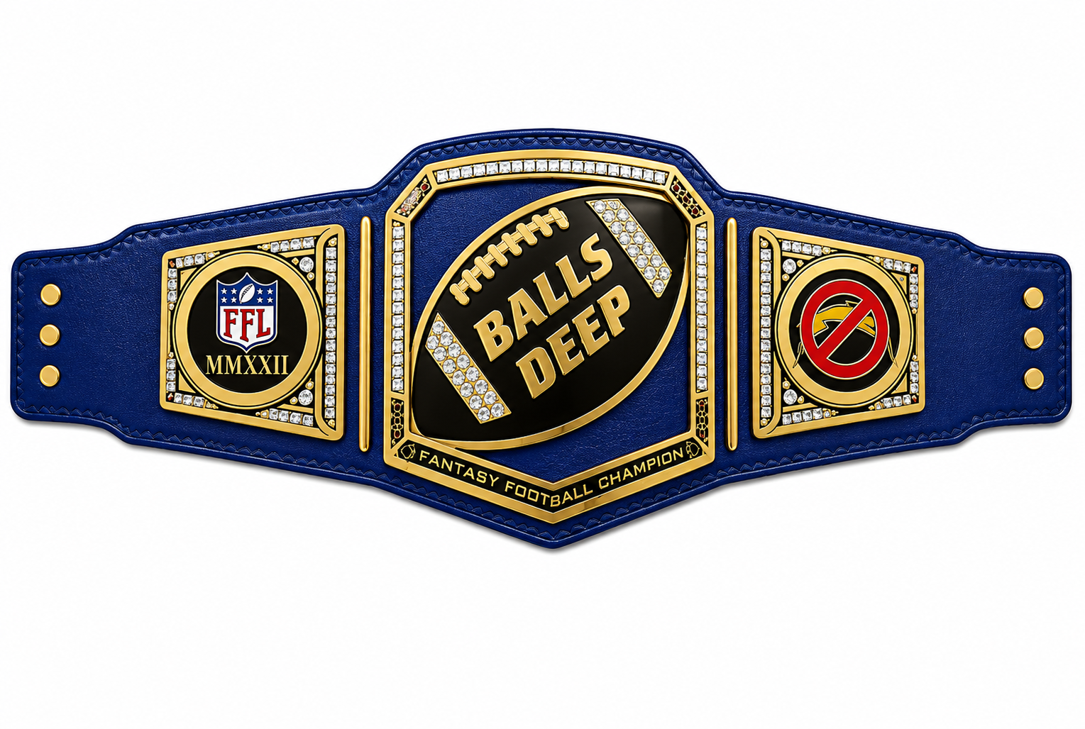 Custom Fantasy Football Championship Belt NFL Title Belt With Nameplate