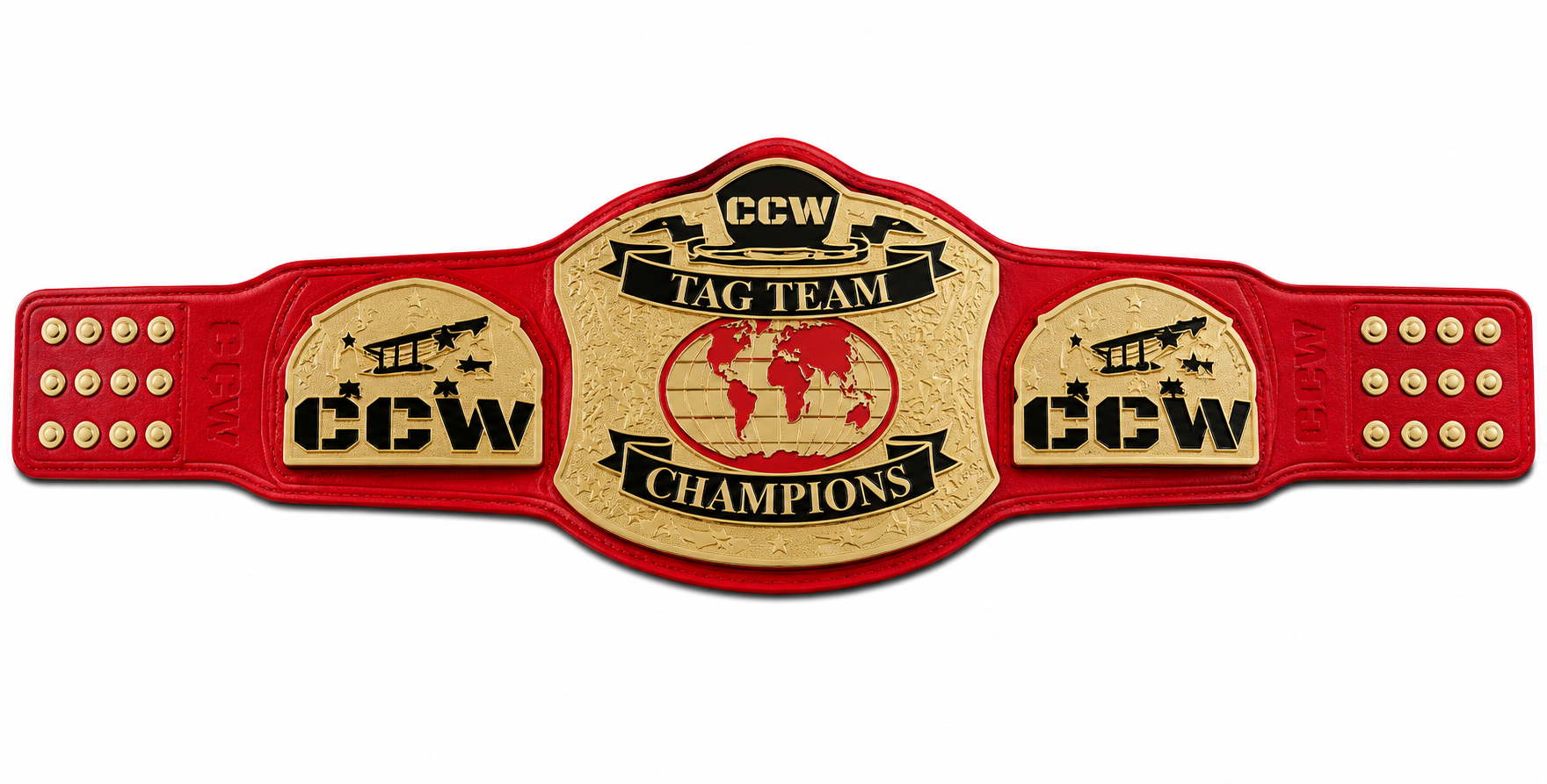 New Customise CCW Tag team Costal Wrestling Championship Belt Adult Size