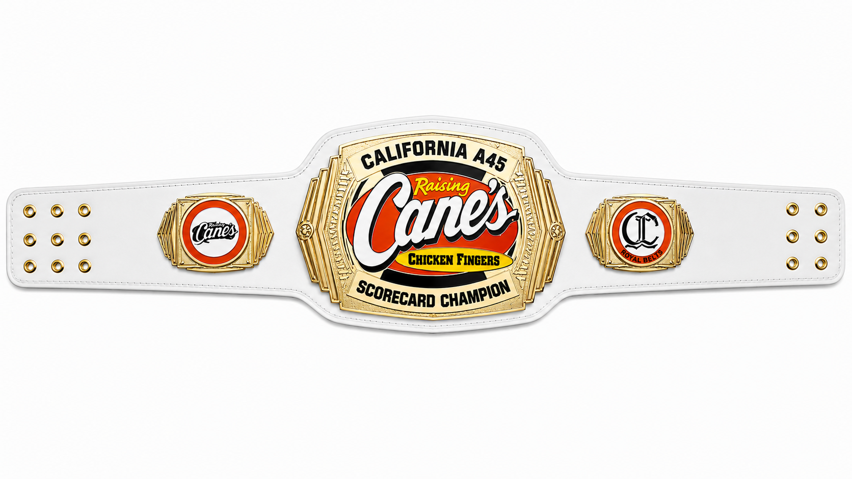 California Raising Canes Chicken Fingers Wrestling Championship Title Belt