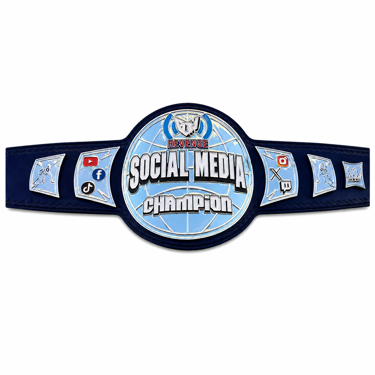 New Customise ECW Social Media Belt Adult Size