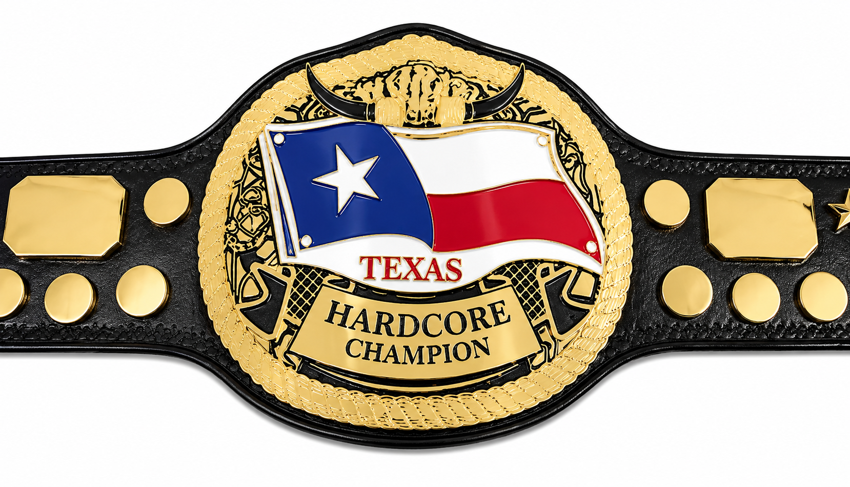 Deep South Tag Team Wrestling Championship Title Belt Adult Size Zinc Plated