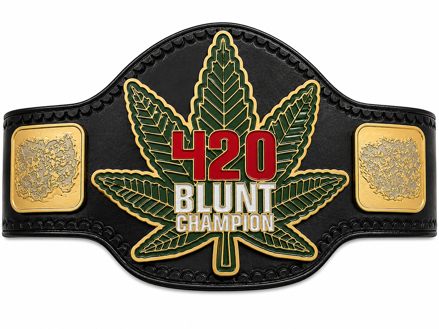 Lascos 420 Weed Wrestling Championship Heavyweight Title Belt Zinc Plated