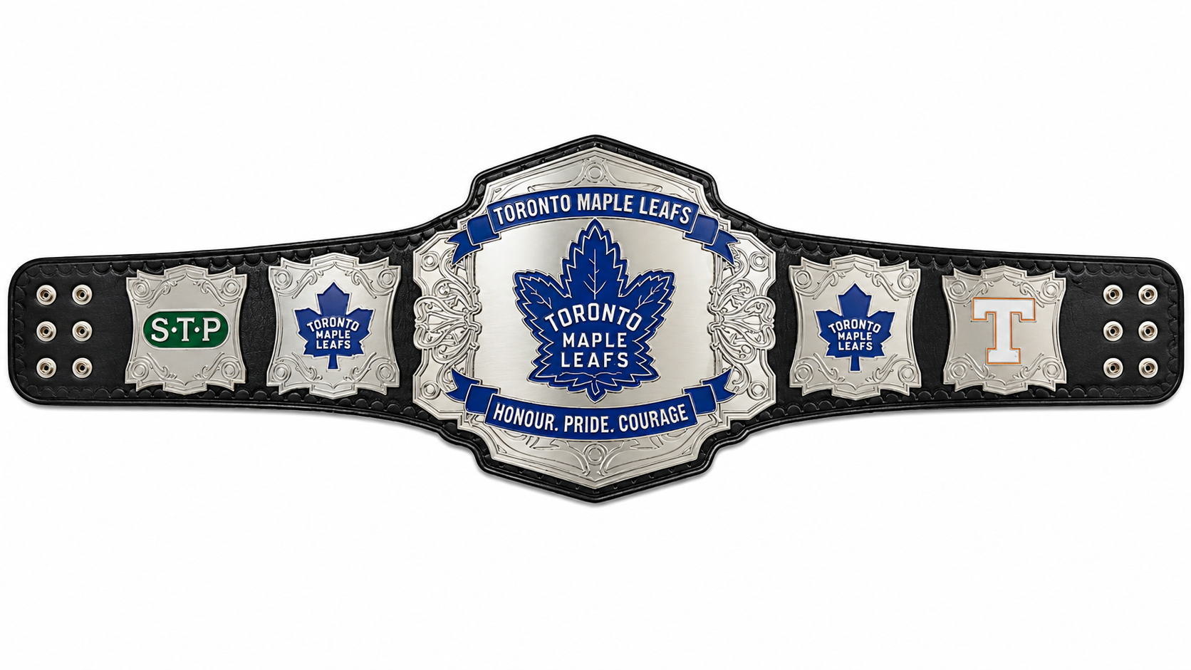 Toronto Maple Leaf Ice Hockey Championship Title Belt Adult Size 2mm Brass