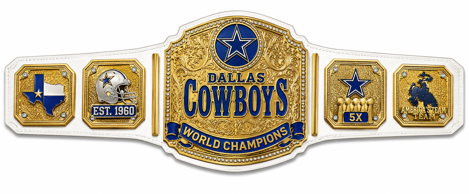 New Customise Dallas Cowboys Championship Belt Adult Size
