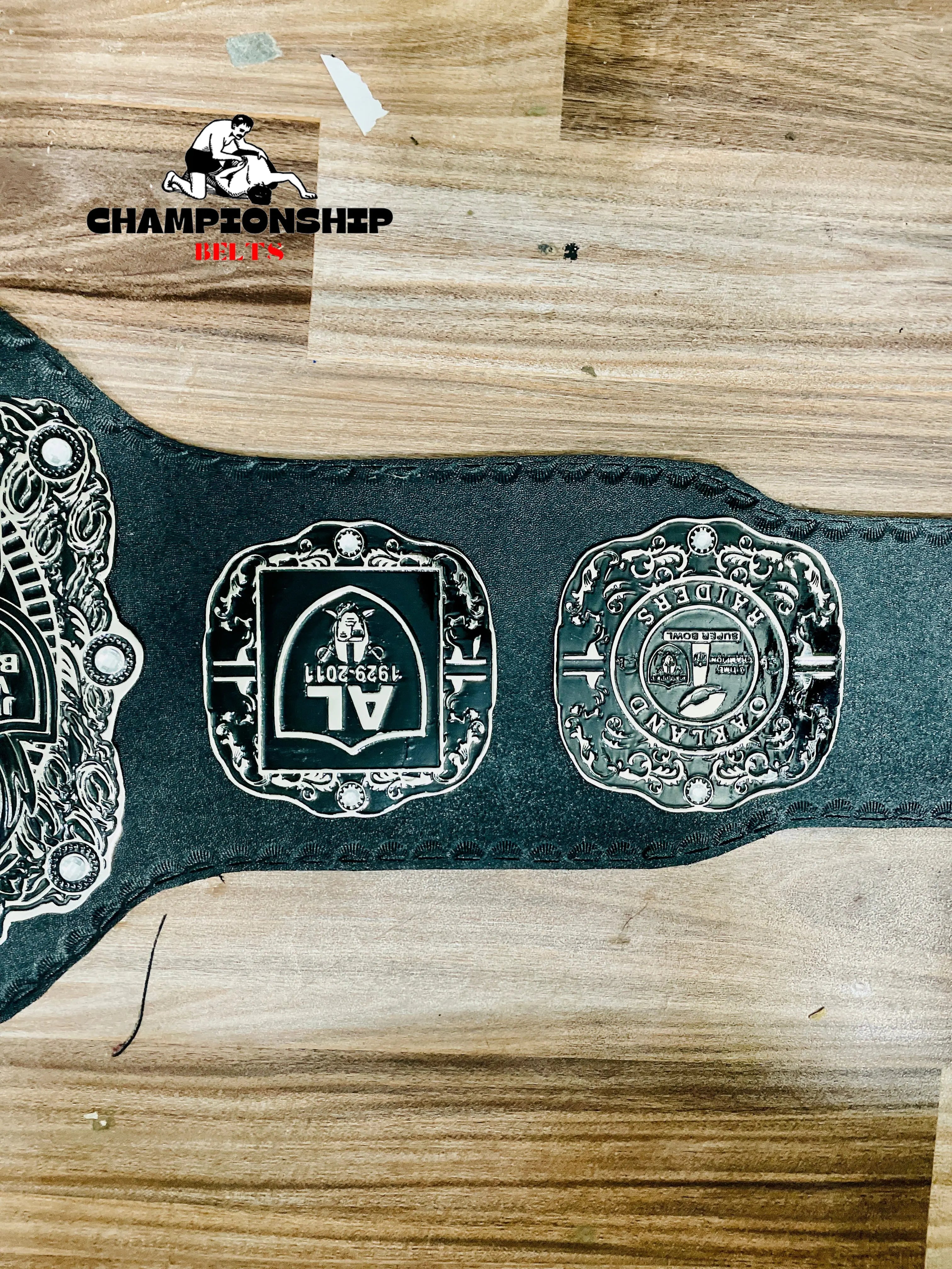 Las Vegas NFL Championship Belt Raiders Heavyweight WWE NFL Belts