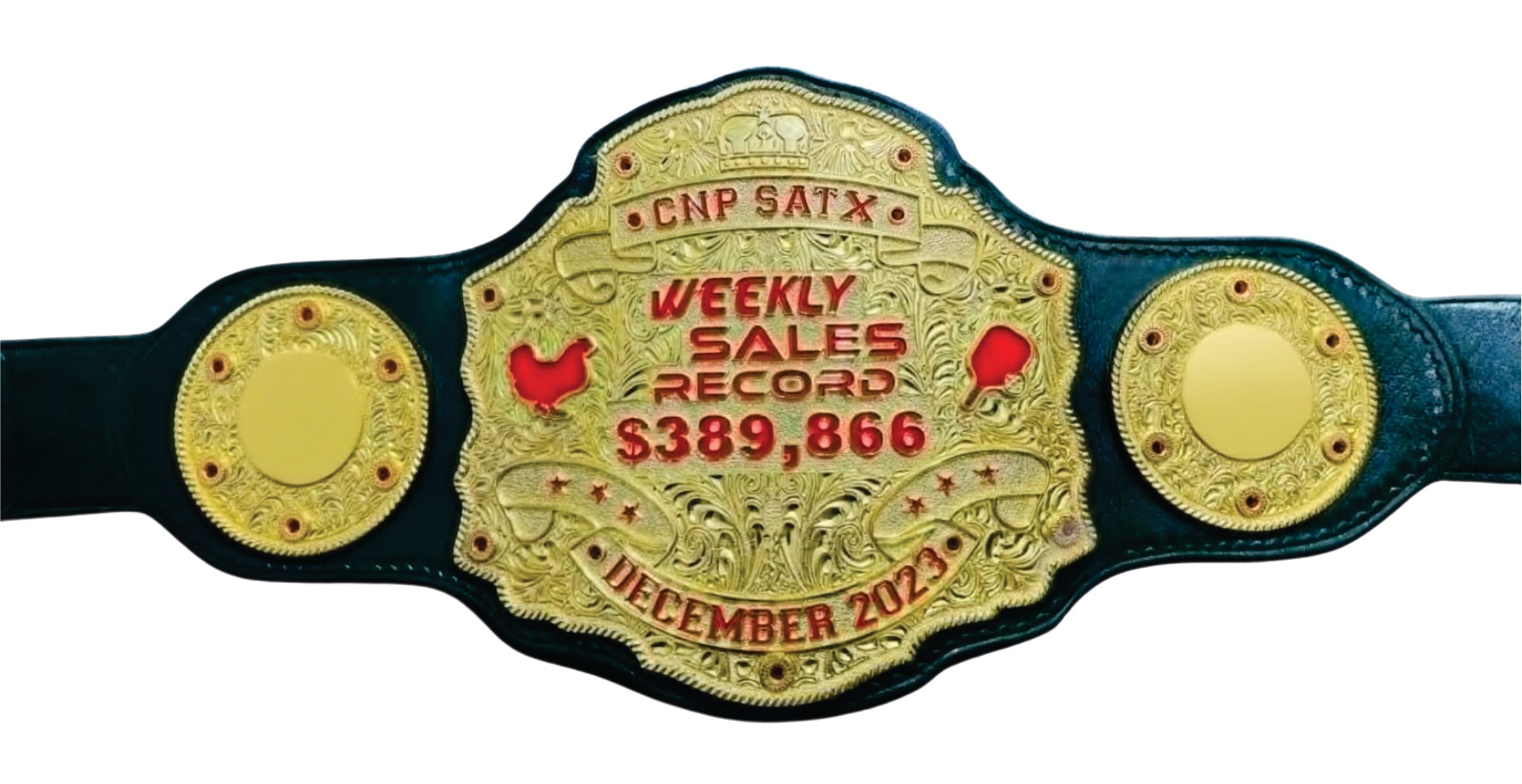 CNP Satx Weekly Sales Record December 20223 Championship Belt