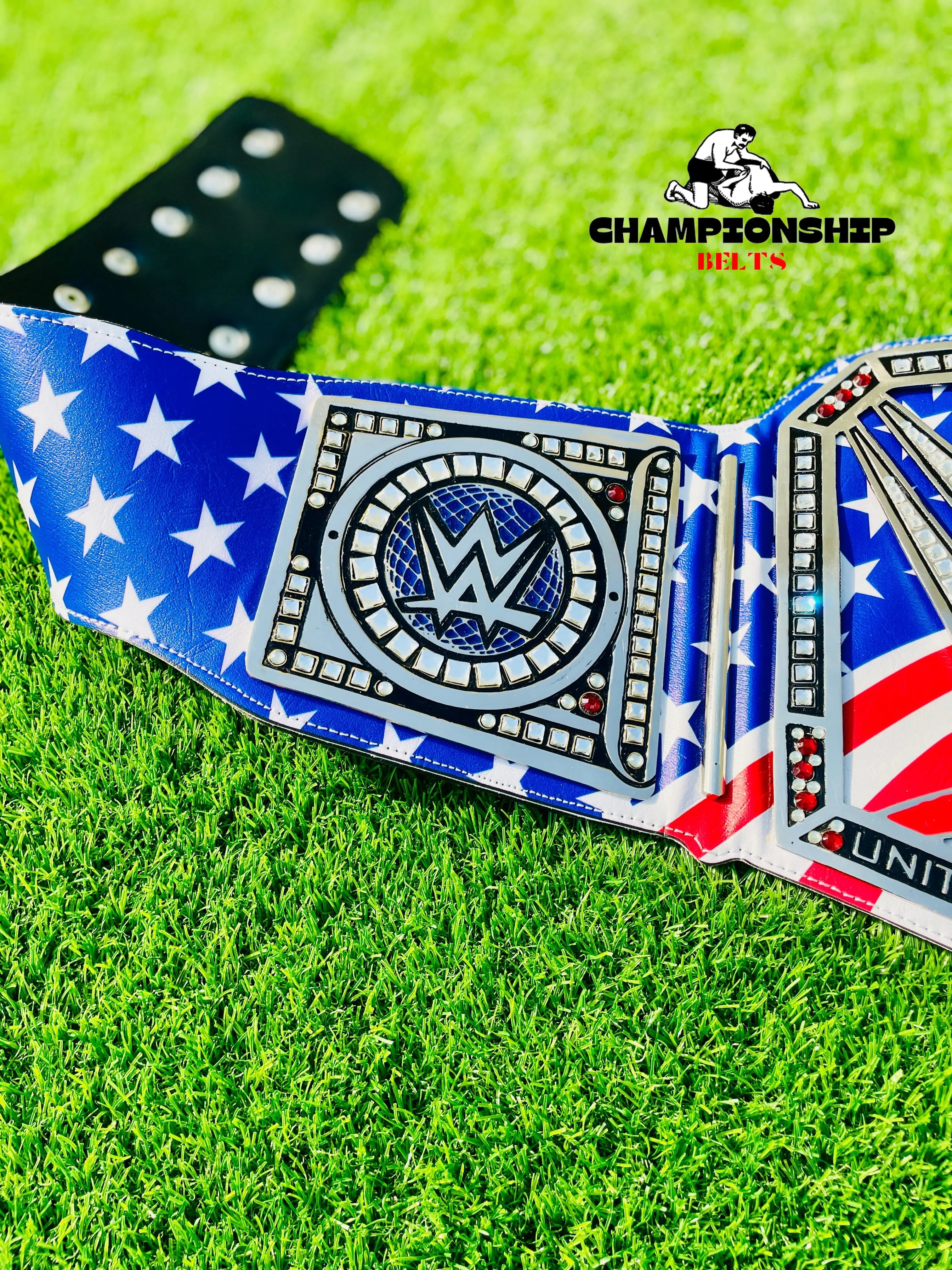 United States Flag World Championship Replica Title Belt