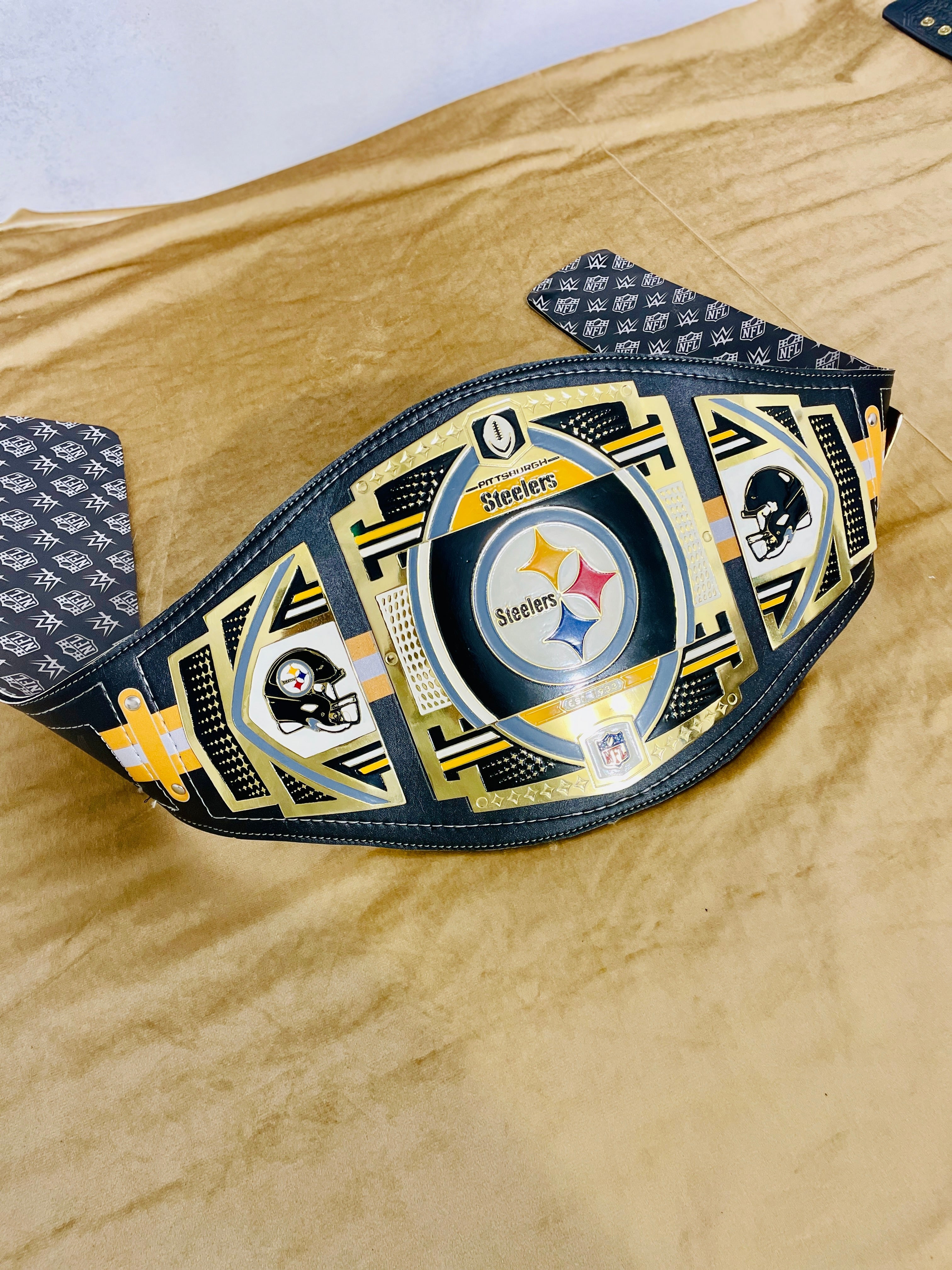 Pittsburgh Steelers Legacy Replica Wrestling Title Belt