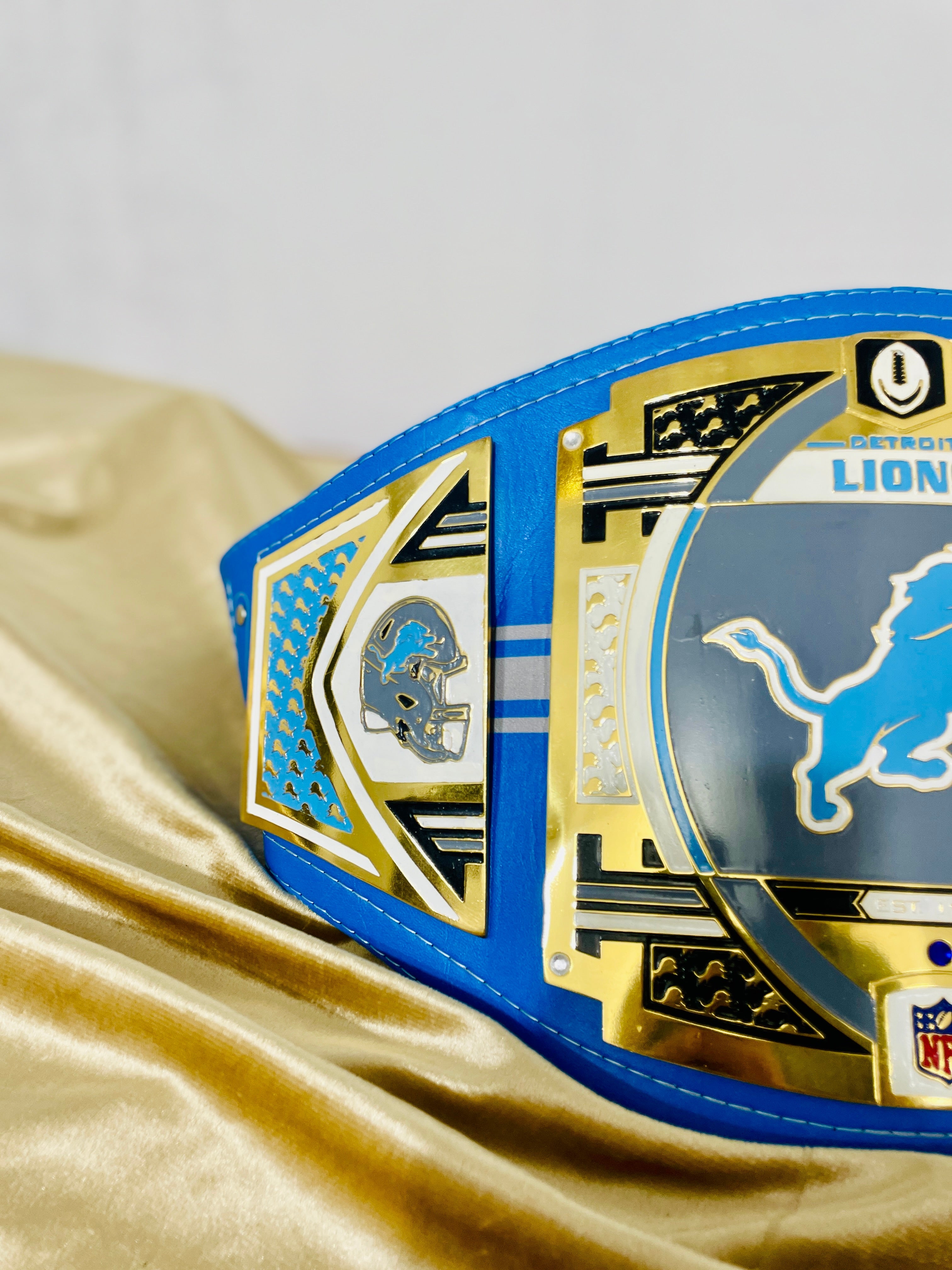 Detroit Lions Legacy Replica Wrestling Title Belt