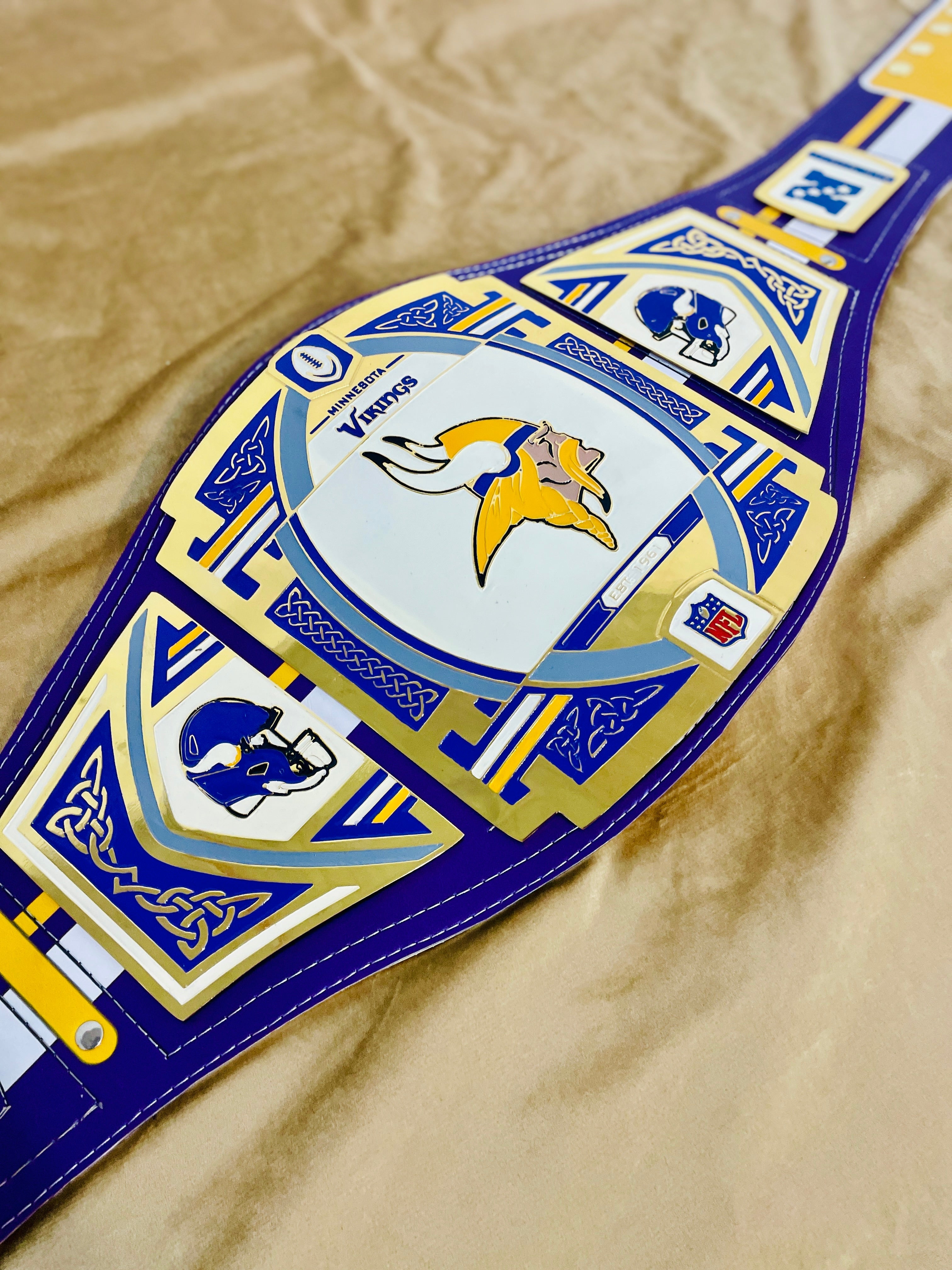Minnesota Vikings Legacy Replica Wrestling Title Belt