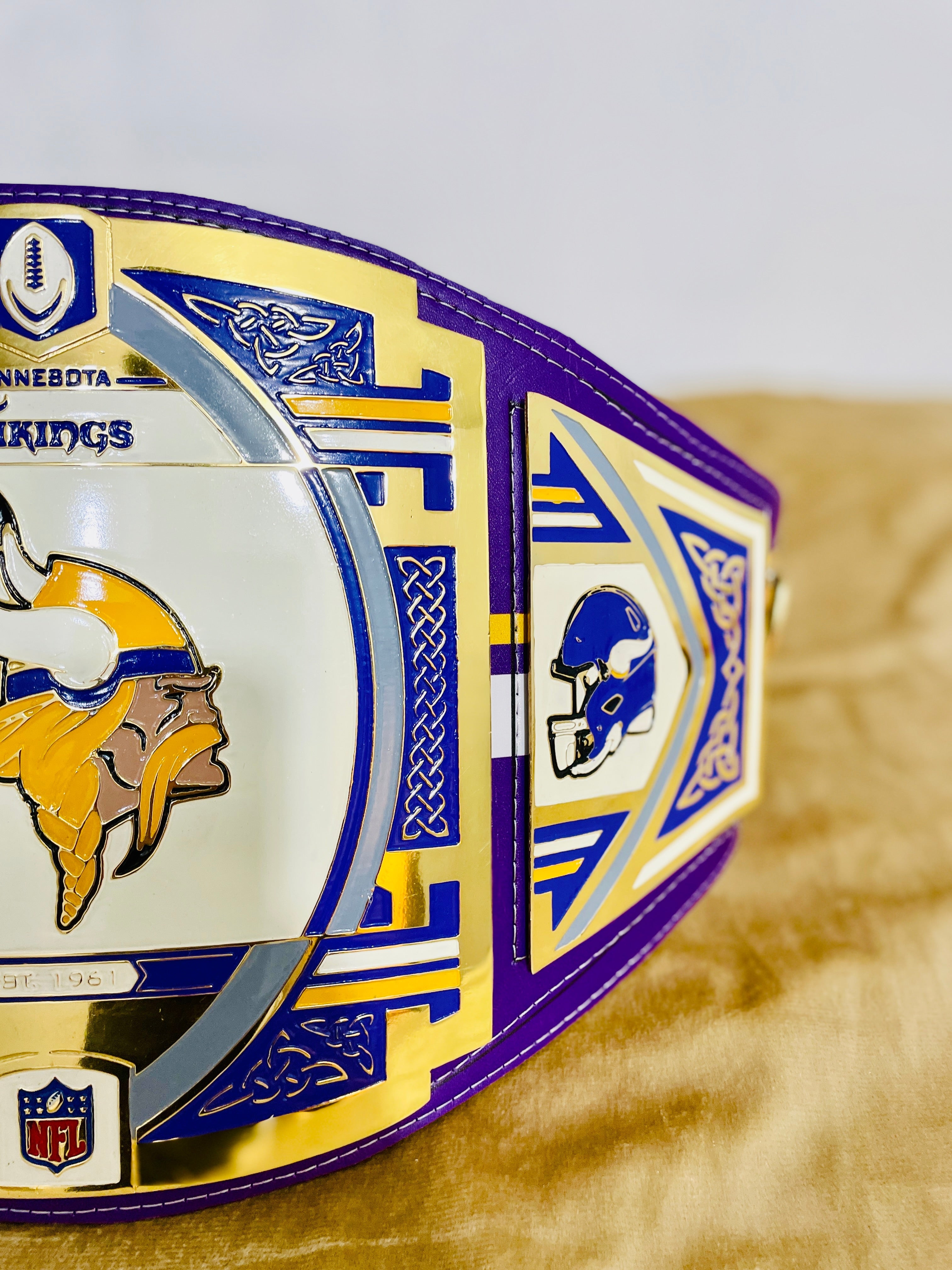 Minnesota Vikings Legacy Replica Wrestling Title Belt