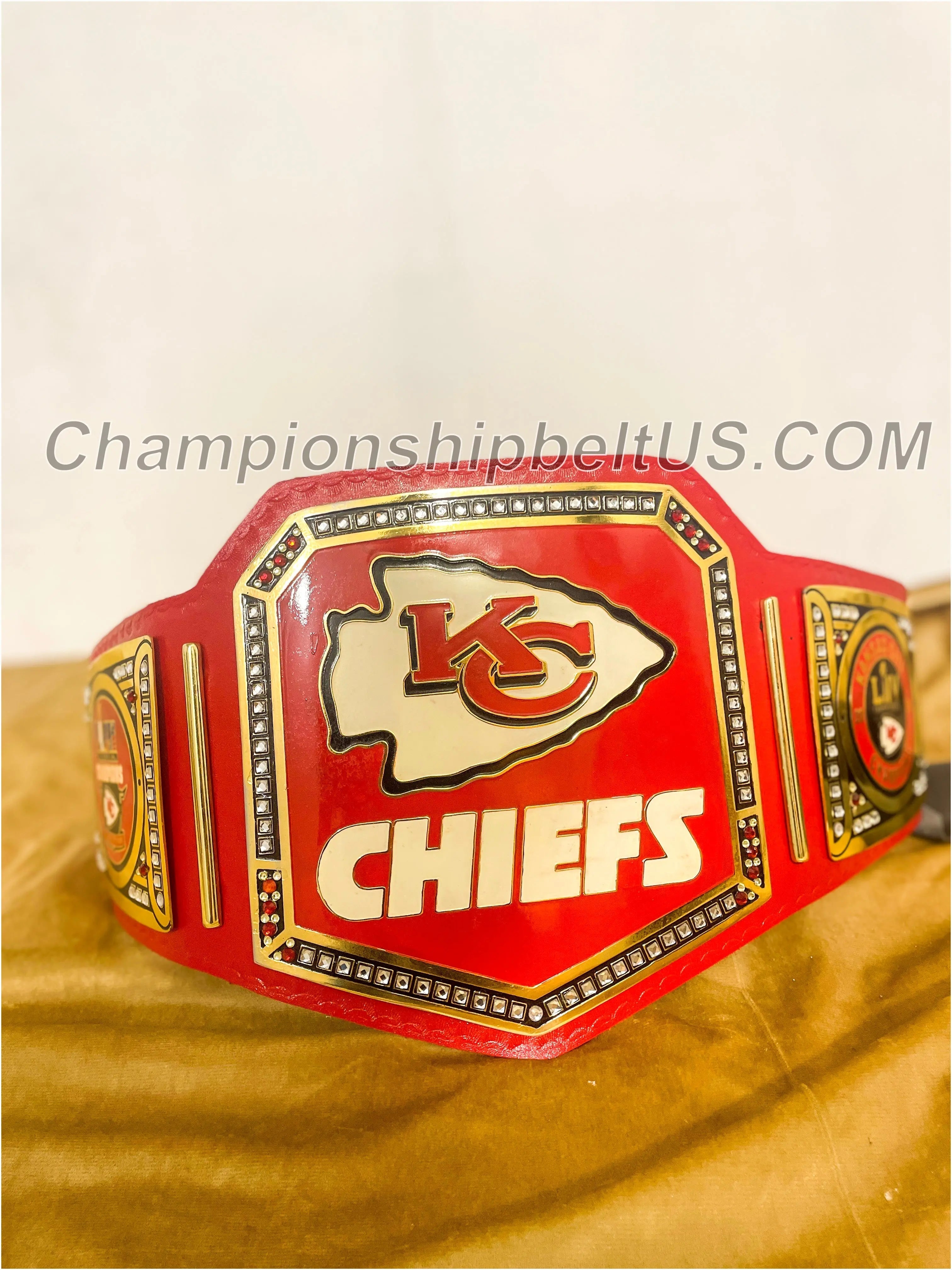 Kansas City Chiefs WWE Legacy Replica Wrestling Title Belt ChampionshipBeltUS