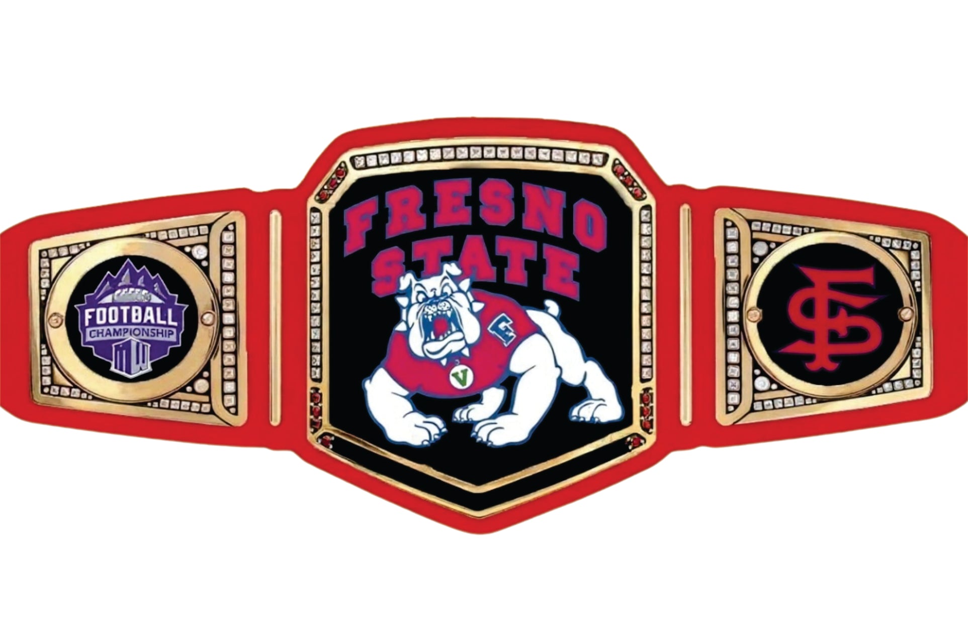 Fresno State Bulldogs National Legacy Title Championship Belt