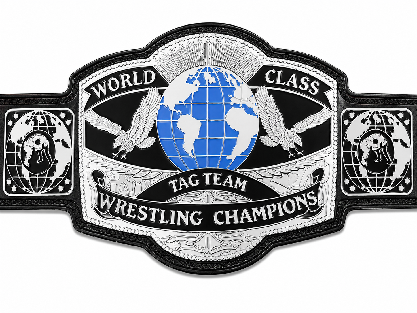 World Class Tag Team Wrestling Championship Title Belt Adult Size Zinc Plated