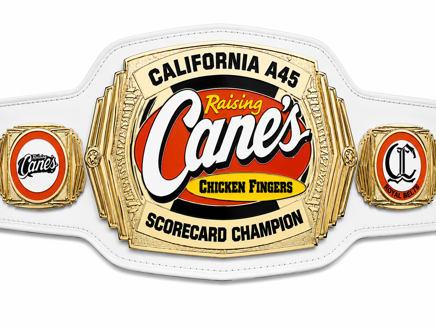 California Raising Canes Chicken Fingers Wrestling Championship Title Belt