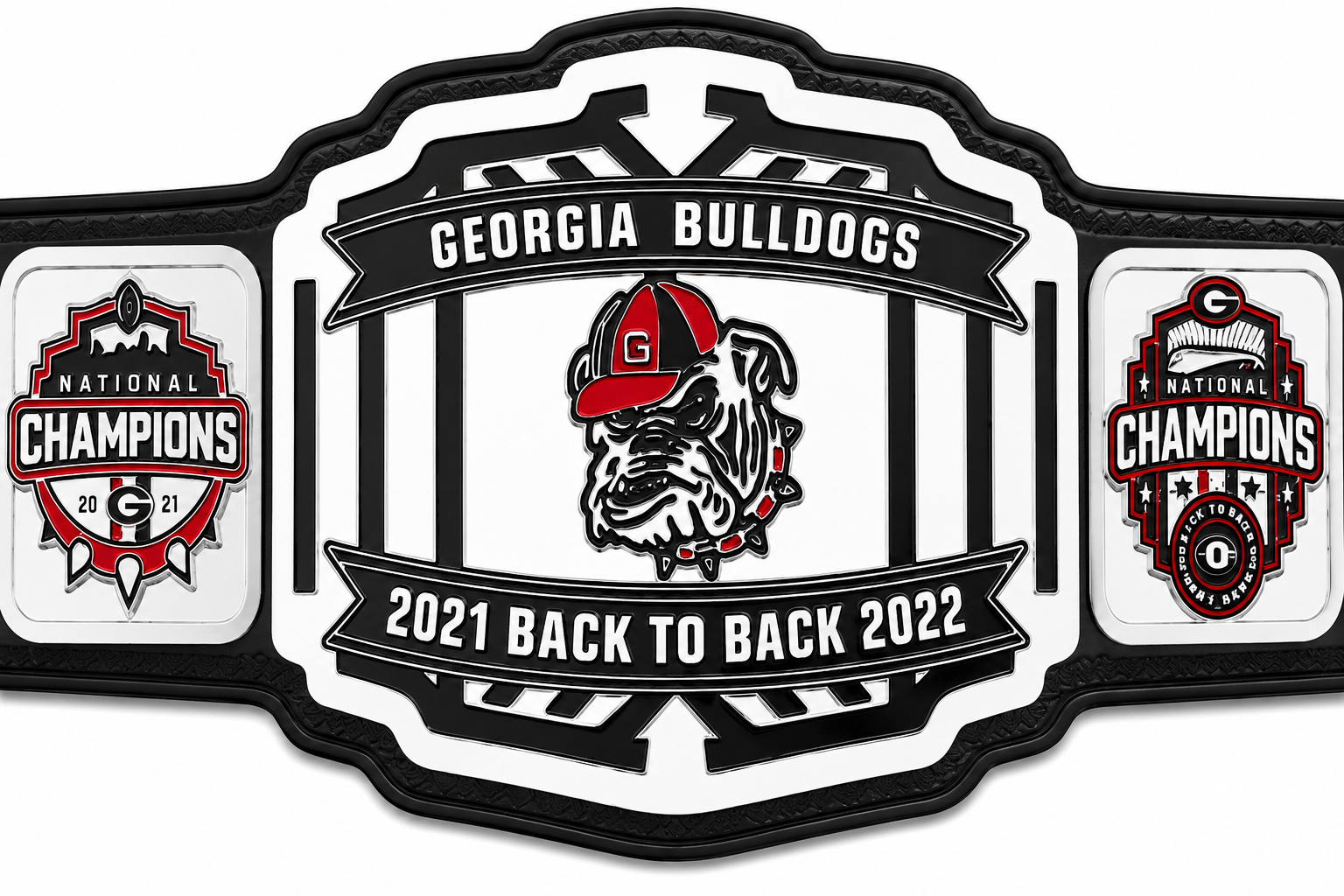 New Customise Georgia Bulldog Customized Championship Title Belt Adult Size