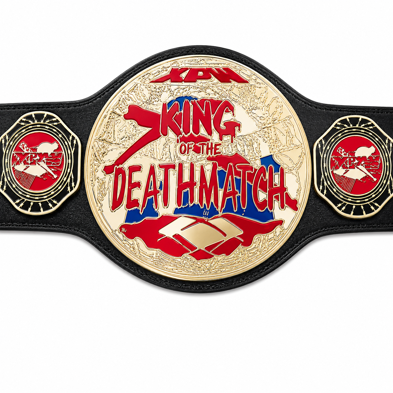 New XPW King of the Deathmatch Wrestling Championship belt Replica Zinc 2mm4mm