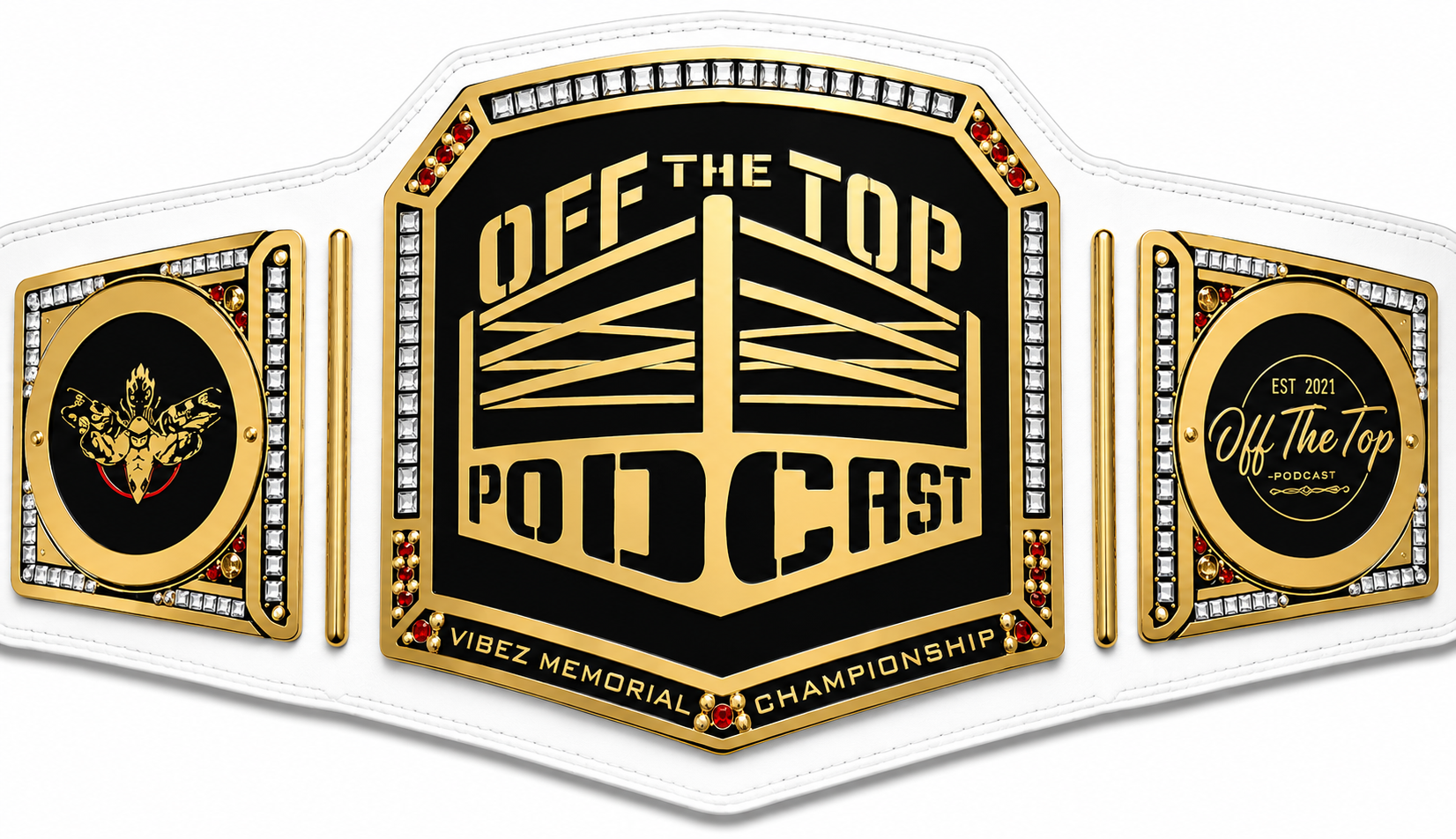 New Customise of the Top Podcast Championship belt Adult Size