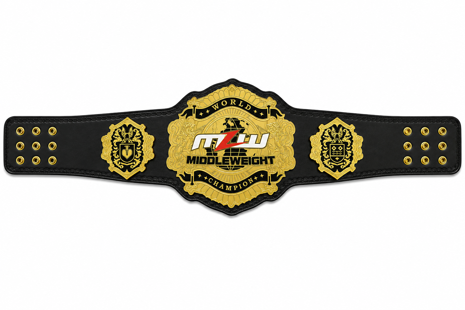 Customized MZW World Heavyweight Wrestling Championship Replica Title Belt