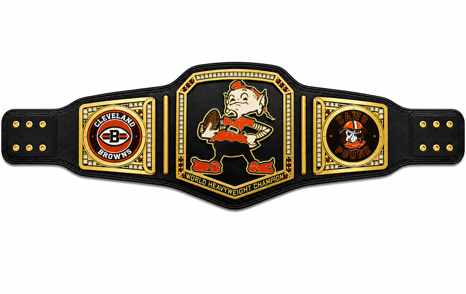 Cleveland Browns championship belt Super bowl Football NFL 2mm Brass