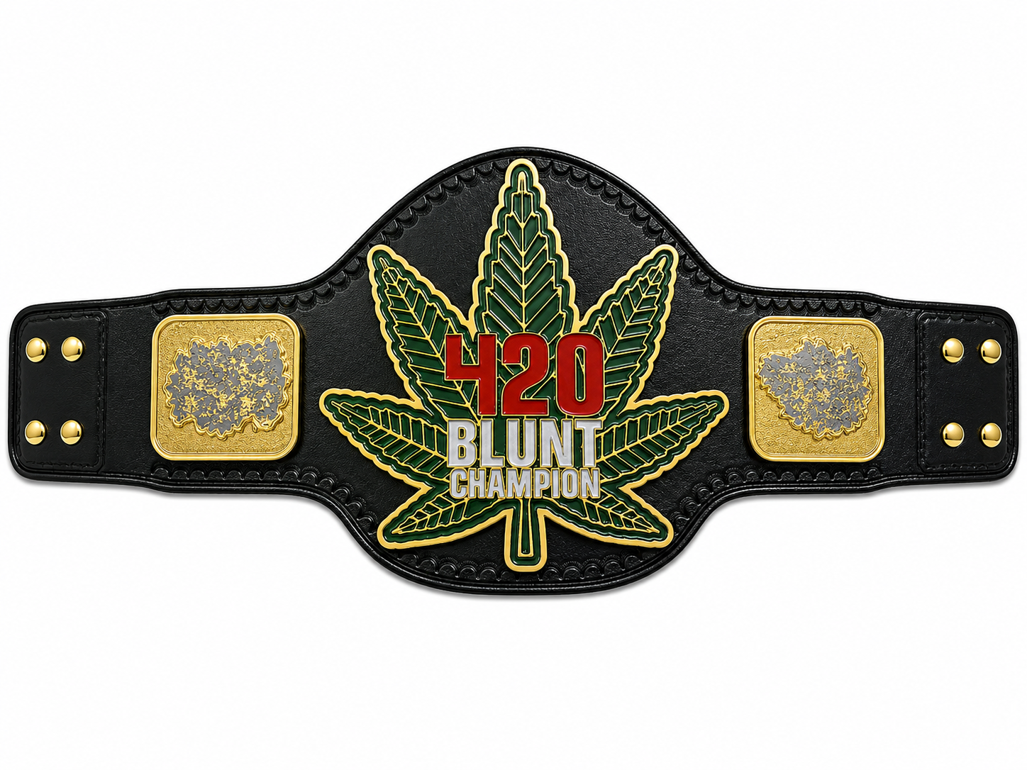 Lascos 420 Weed Wrestling Championship Heavyweight Title Belt Zinc Plated