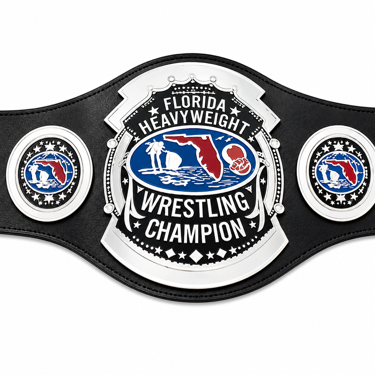 80s Florida Heavyweight Wrestling Championship Belt 2mm