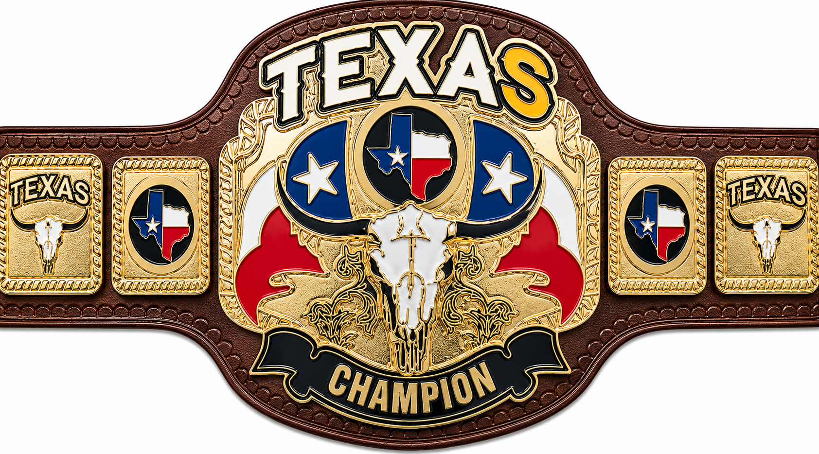 Texas Heavyweight Wrestling Championship Title Belt Adult Size