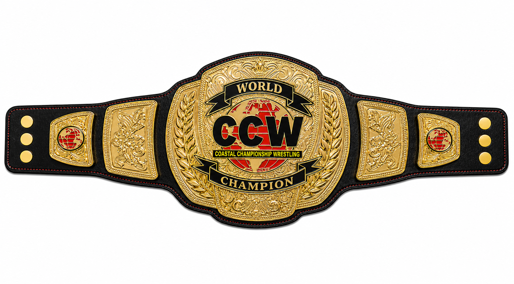 New Customise CCW Costal Championship Wrestling Belt Adult Size