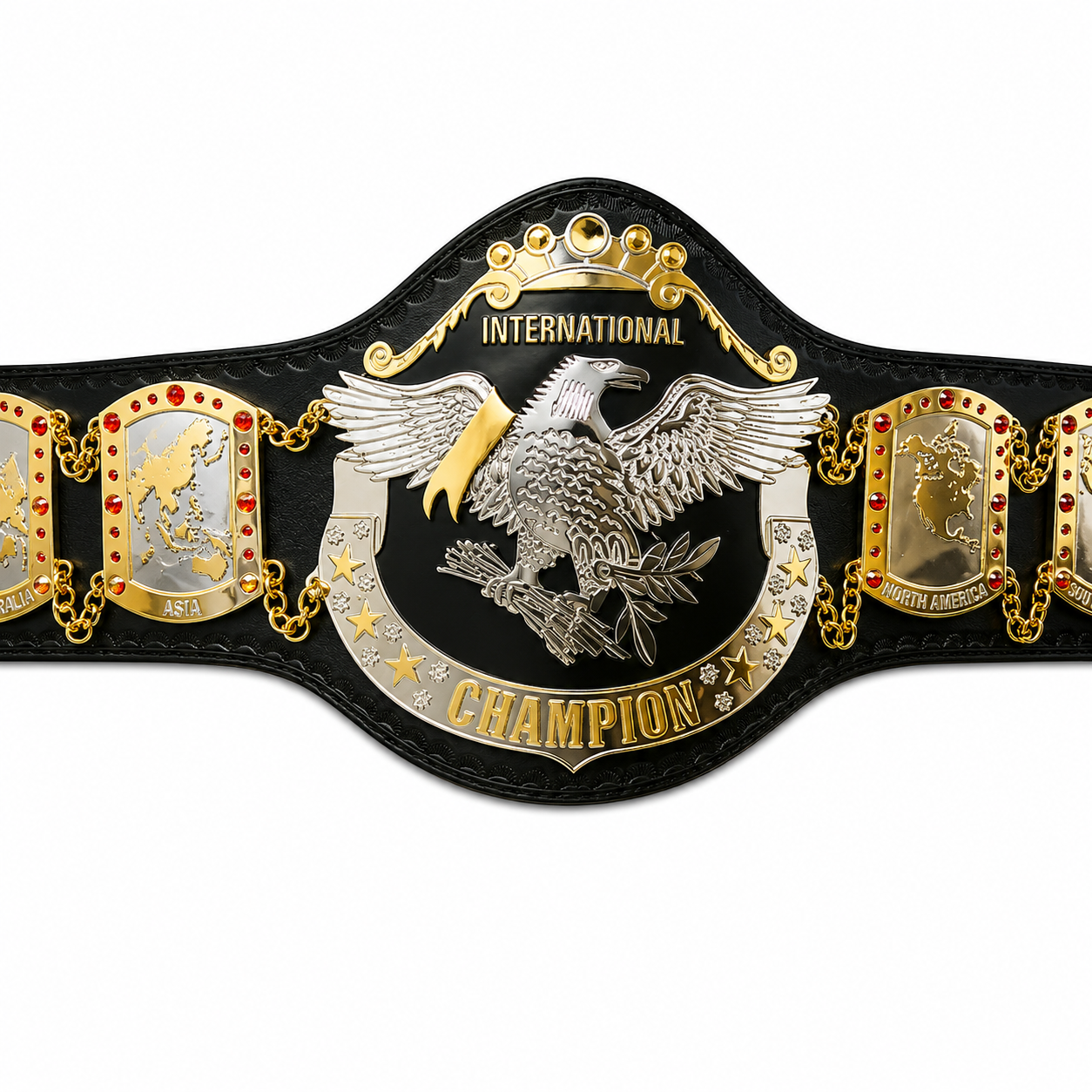 NWA International Tag Team Heavyweight Wrestling Championship Belt 2mm