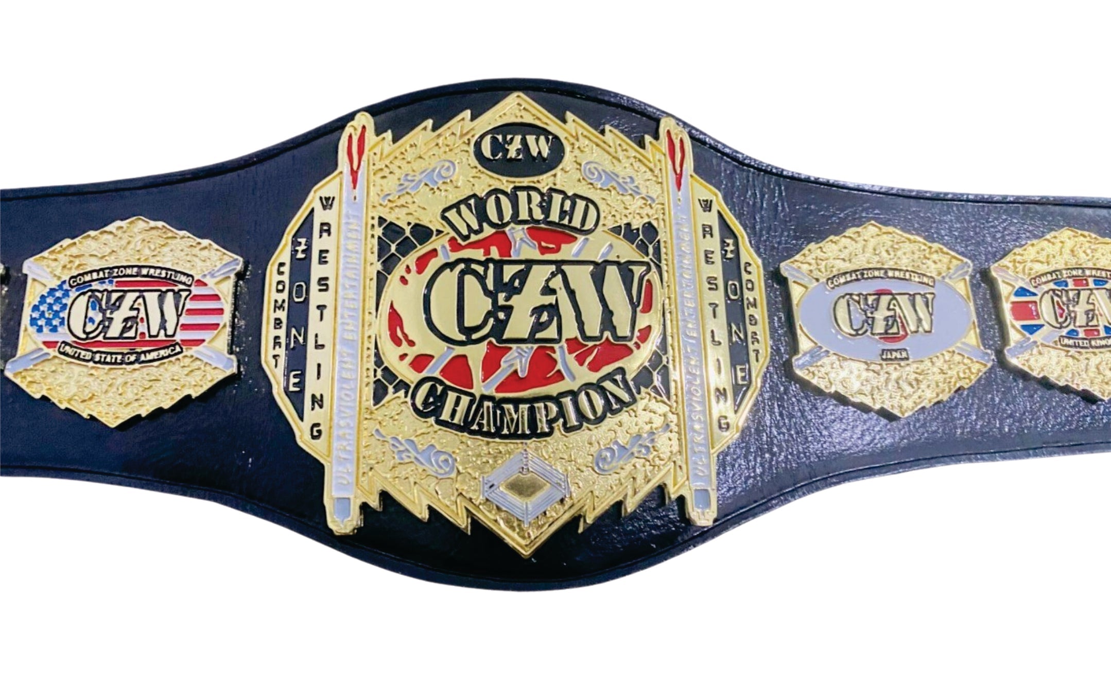 custom mini czw championship belts