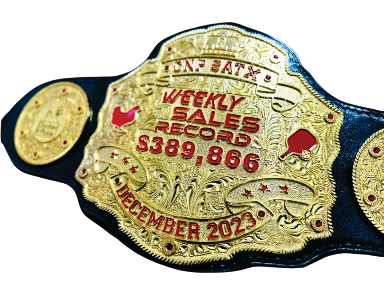 CNP Satx Weekly Sales Record December 20223 Championship Belt