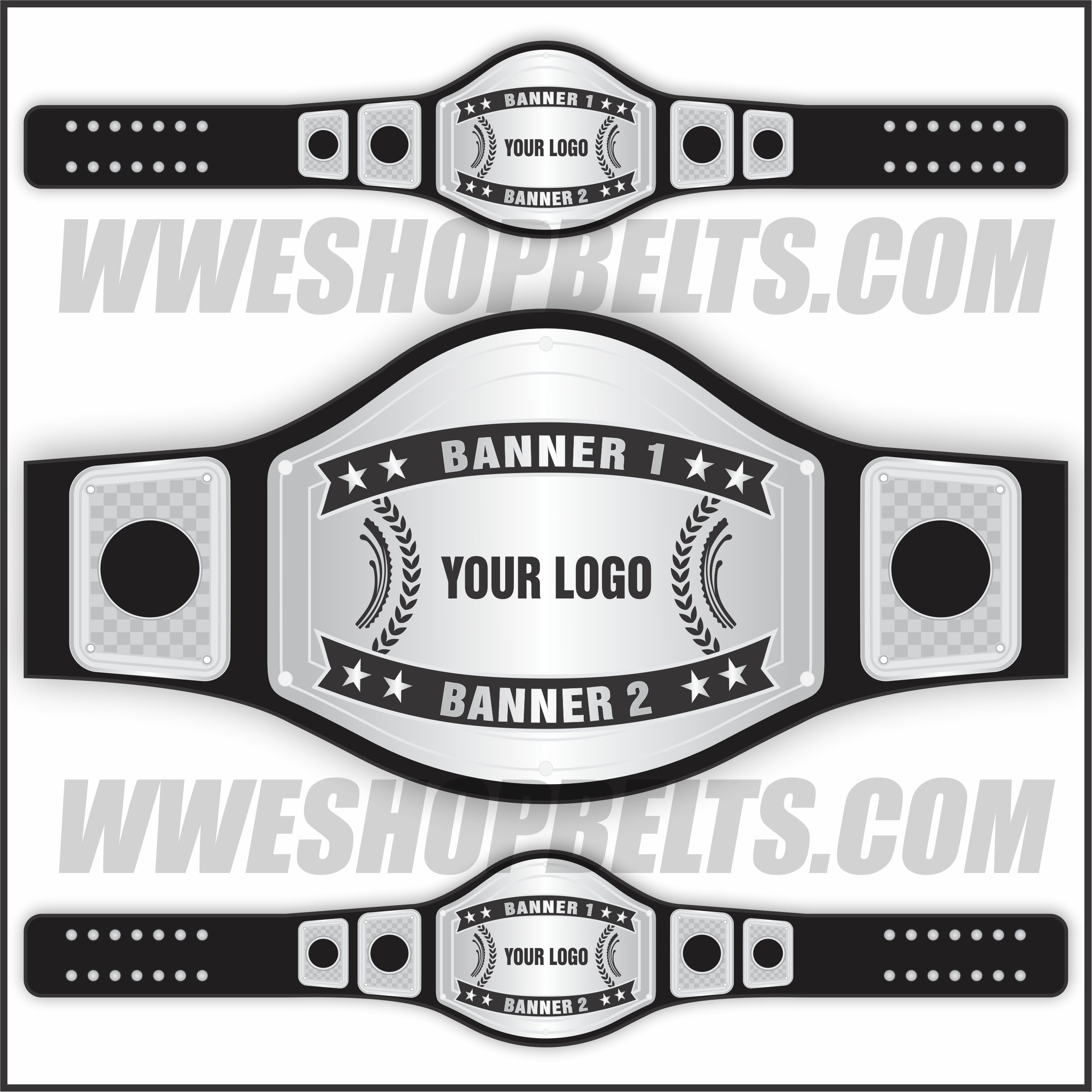 Custom Belts, Add Your Name Plate on Customizable Championship Belts for Halloween, Christmas, Valentine's, Skull Bone