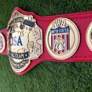 NWA USA Tag Team Championship Belt  CNC Detailed 24K Gold Plated Replica