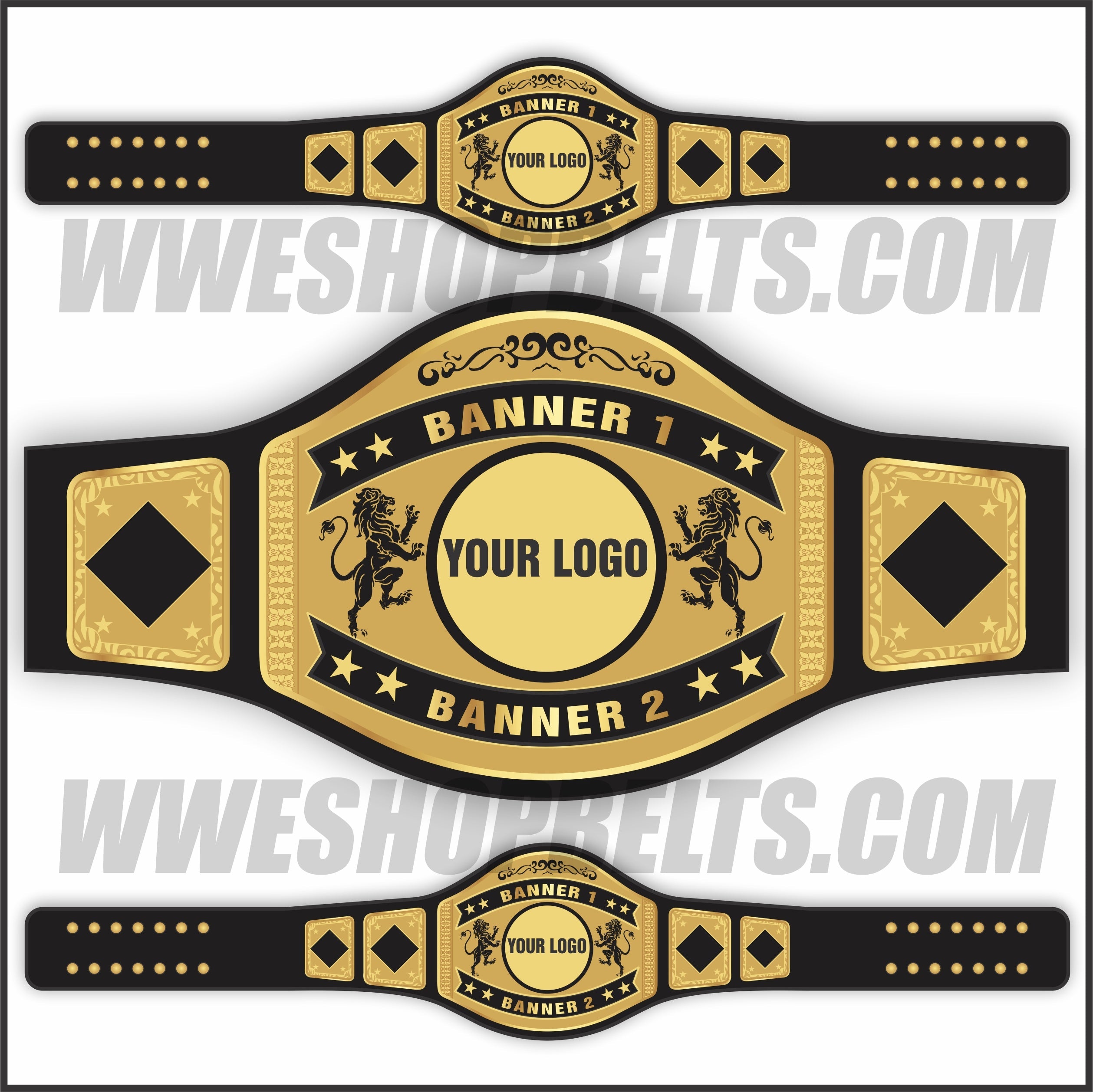 Custom Belts, Add Your Name Plate on Customizable Championship Belts for Halloween, Christmas, Valentine's, Skull Bone