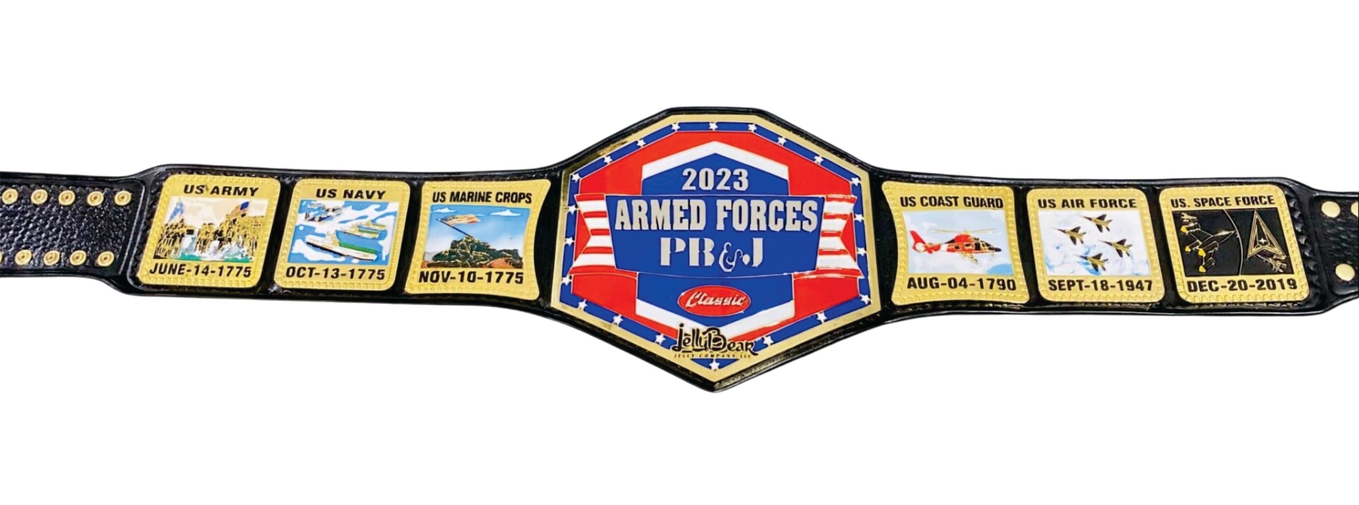 Custom 2023 Armed Forces Title Belt