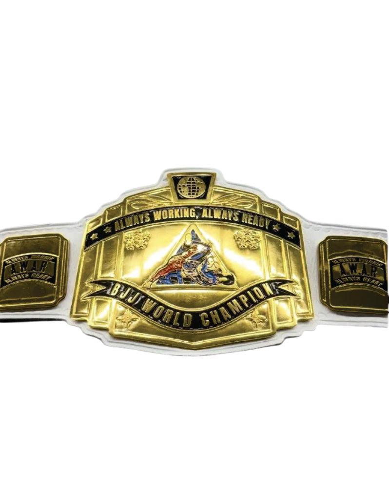 BJJ World Champion A.W.A.R Championship Belt