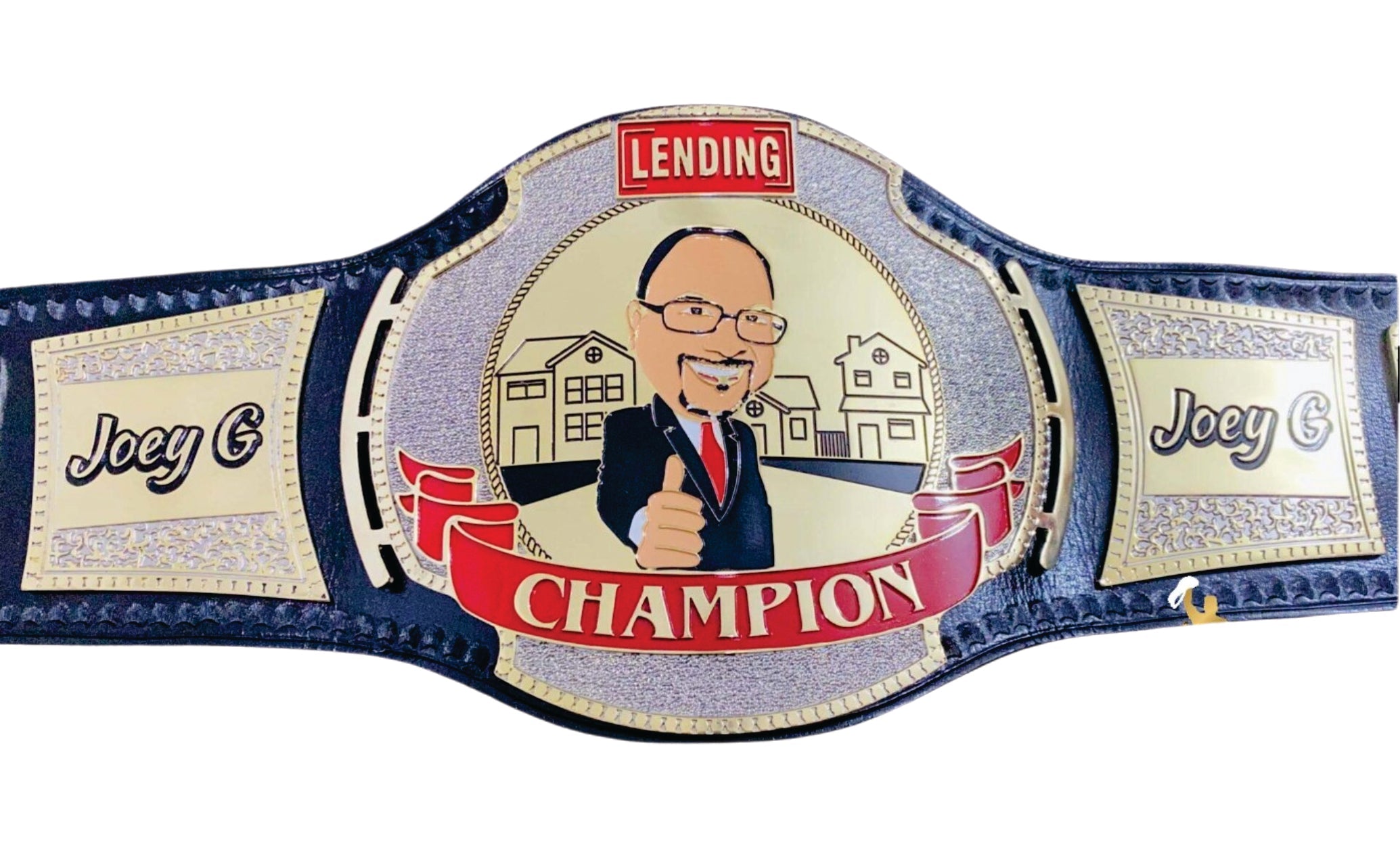 Custom Brand Award Championship Wrestling Belt