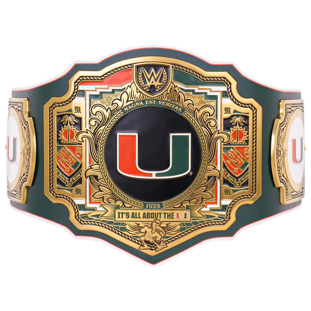 Miami Hurricanes WWE Legacy Title Belt