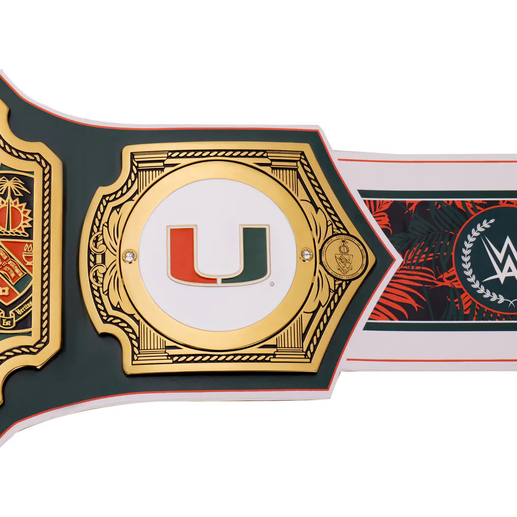 Miami Hurricanes WWE Legacy Title Belt