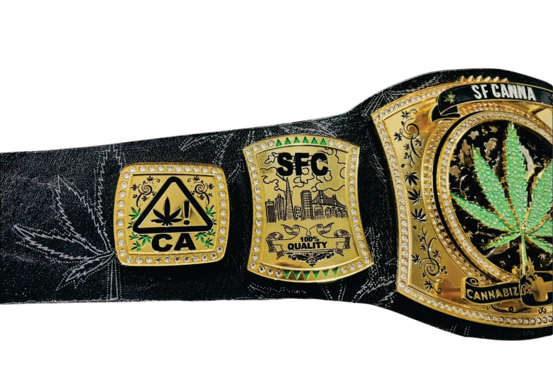 Custom Cannabis Spinner Championship Belt