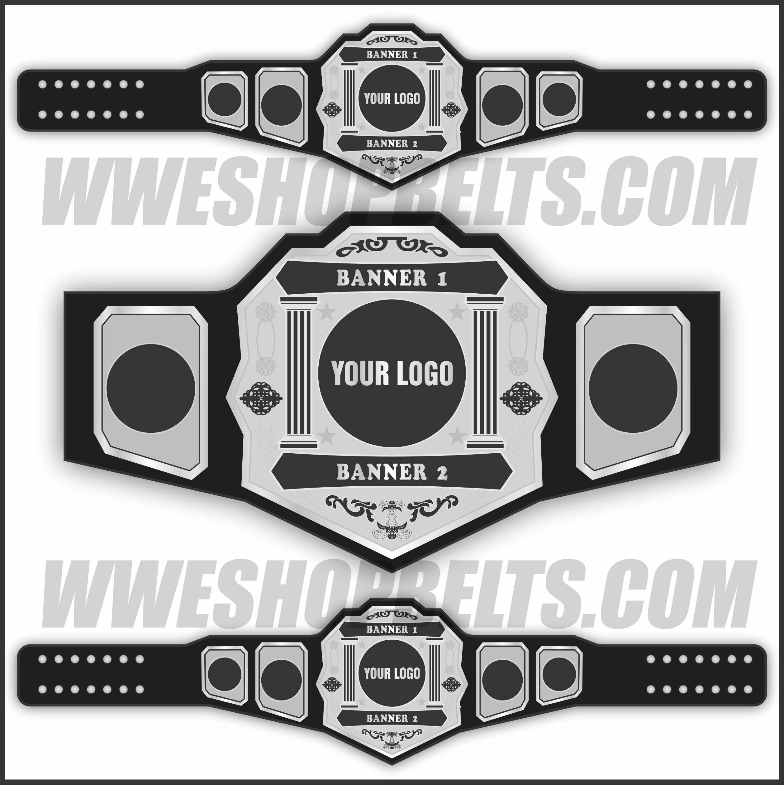 Custom Belts, Add Your Name Plate on Customizable Championship Belts for Halloween, Christmas, Valentine's, Skull Bone